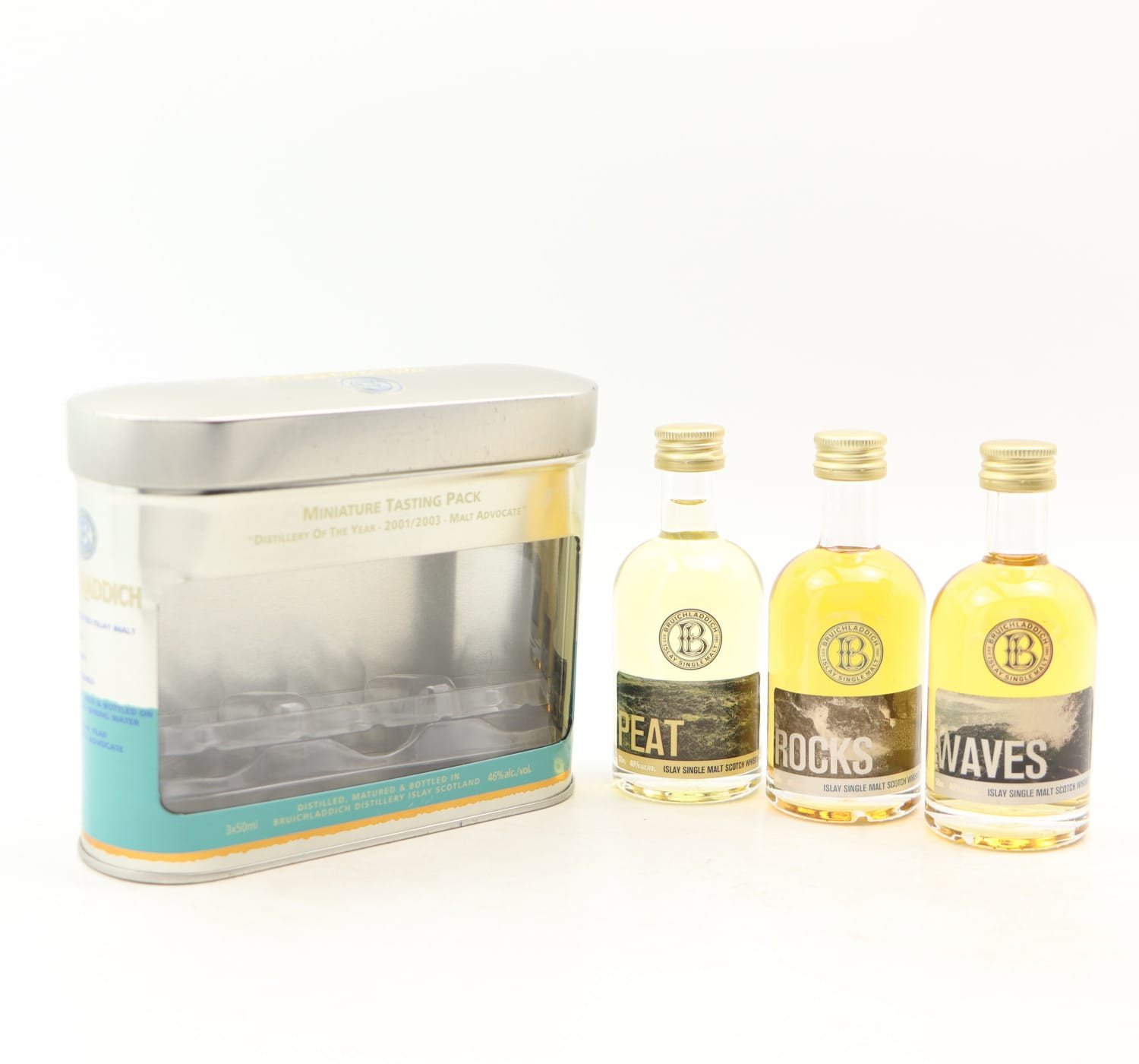 Bruichladdich Miniature Tasting Pack 3 x 5cl Whisky 