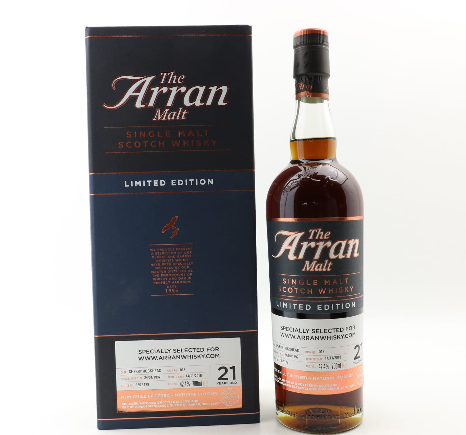 Arran 1997 21 Year Old Single Cask #018 For www.arranwhisky.com Whisky 