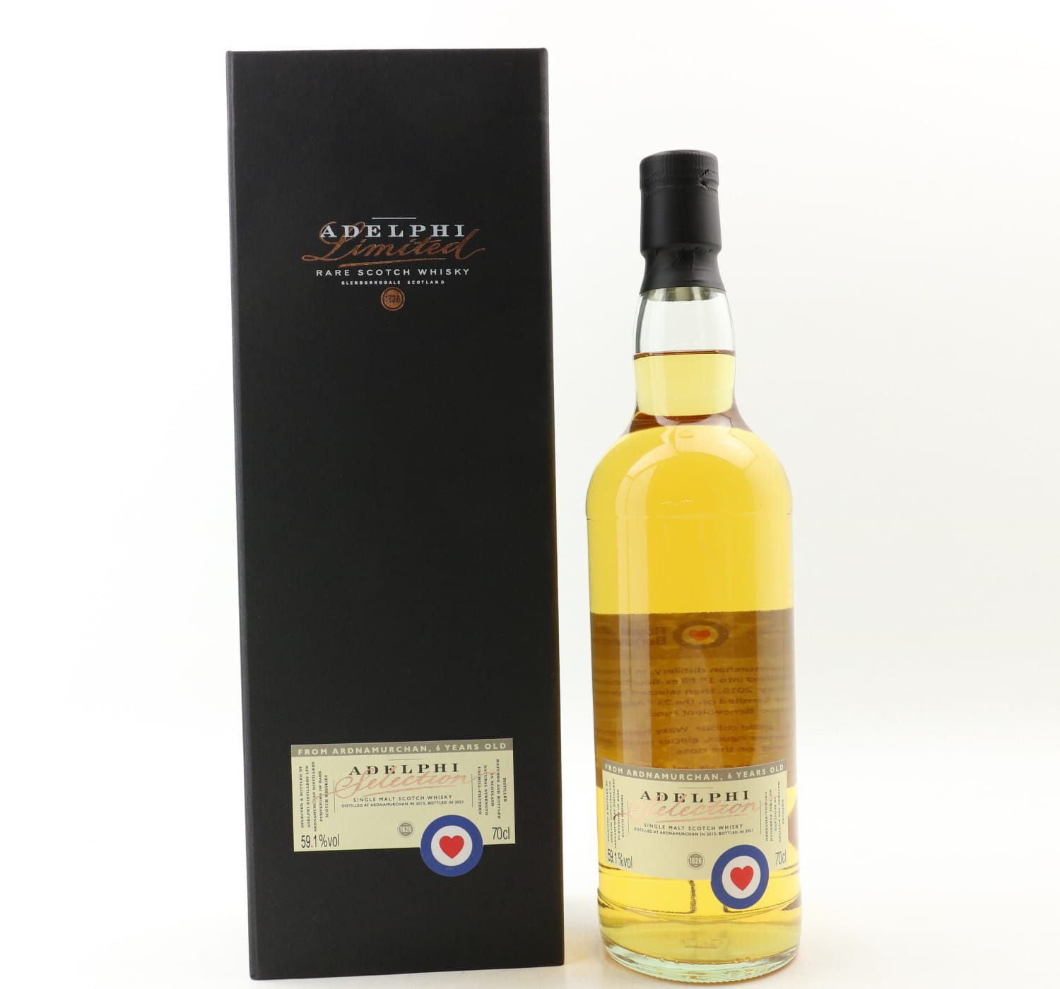 Ardnamurchan 2015 6 Year Old Adelphi RAF Benevolent Fund Whisky 