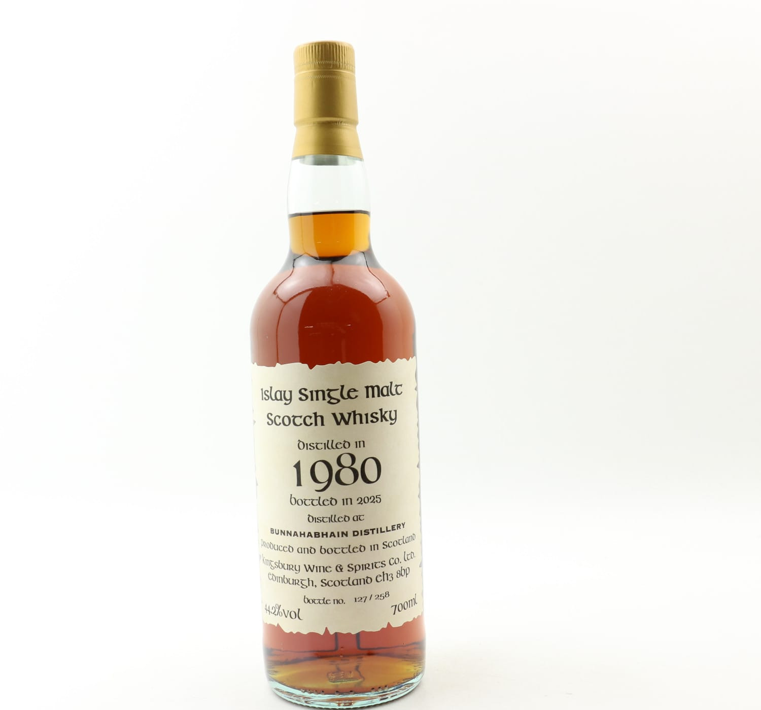 Bunnahabhain 1980 45 Year Old Kingsbury Whisky 