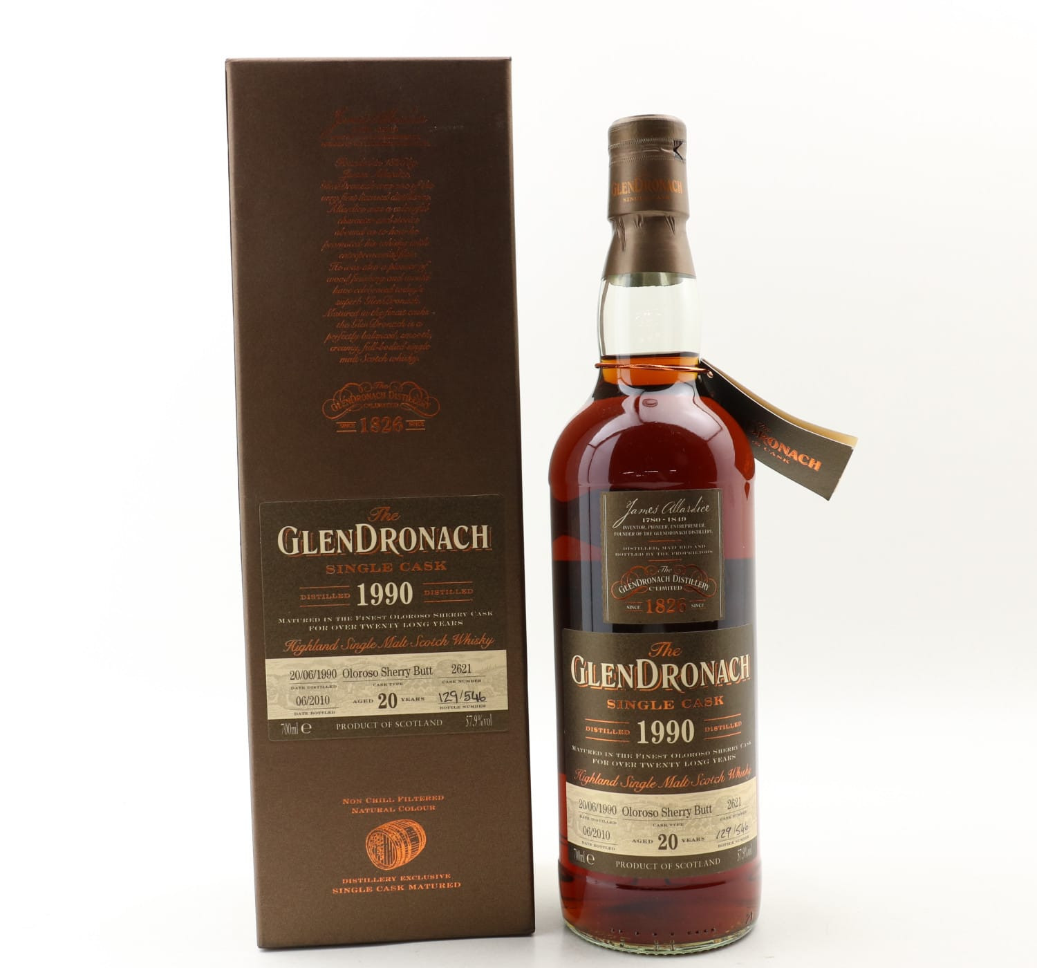 GlenDronach 1990 20 Year Old Single Cask #2621 Whisky 