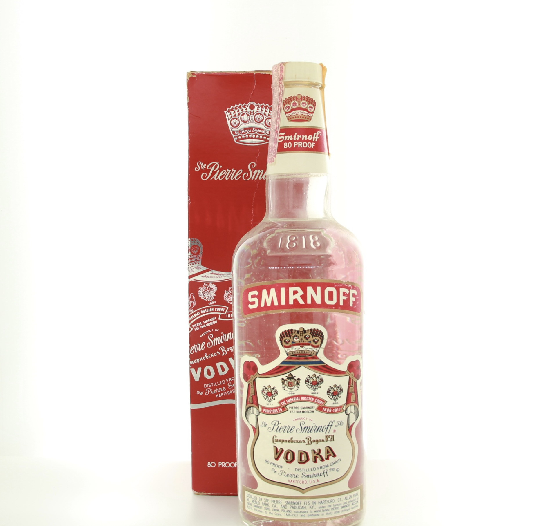 Smirnoff Vodka, 1970s Vintage Bottling 75cl 80 Proof% Russian Federation Vodka