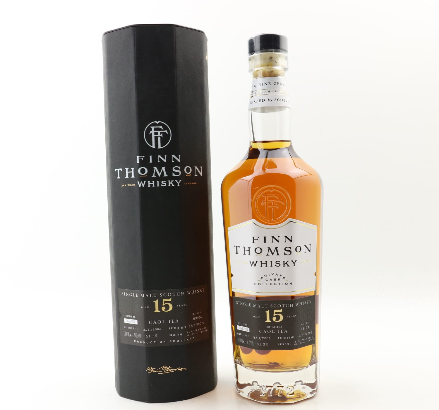 Caol Ila 2006 15 Year Old Finn Thomson Whisky 