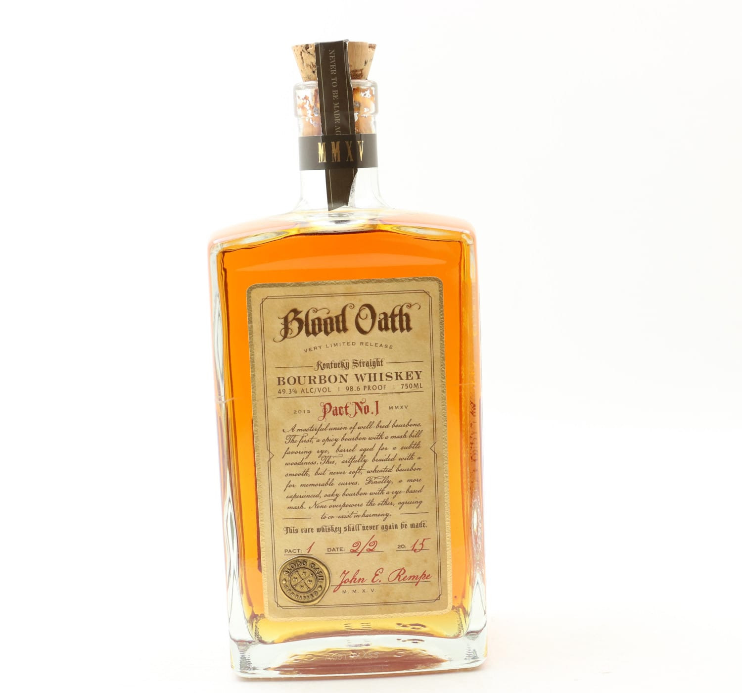Blood Oath Bourbon Pact No.1 75cl Whisky 