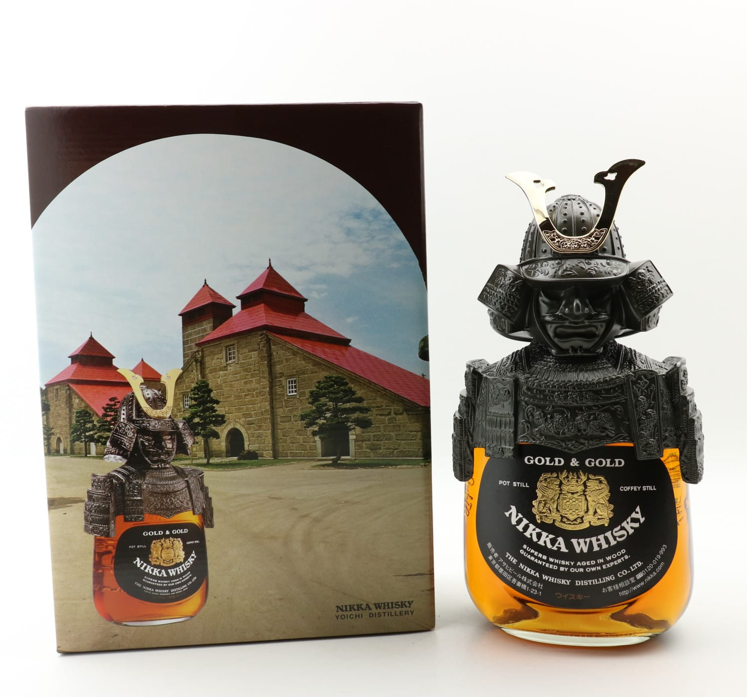 Nikka Gold & Gold Samurai 75cl (Metal Samurai) Whisky 