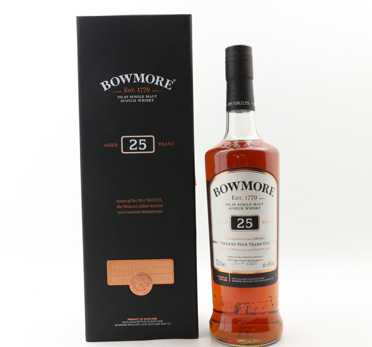 Bowmore 25 Year Old Whisky 