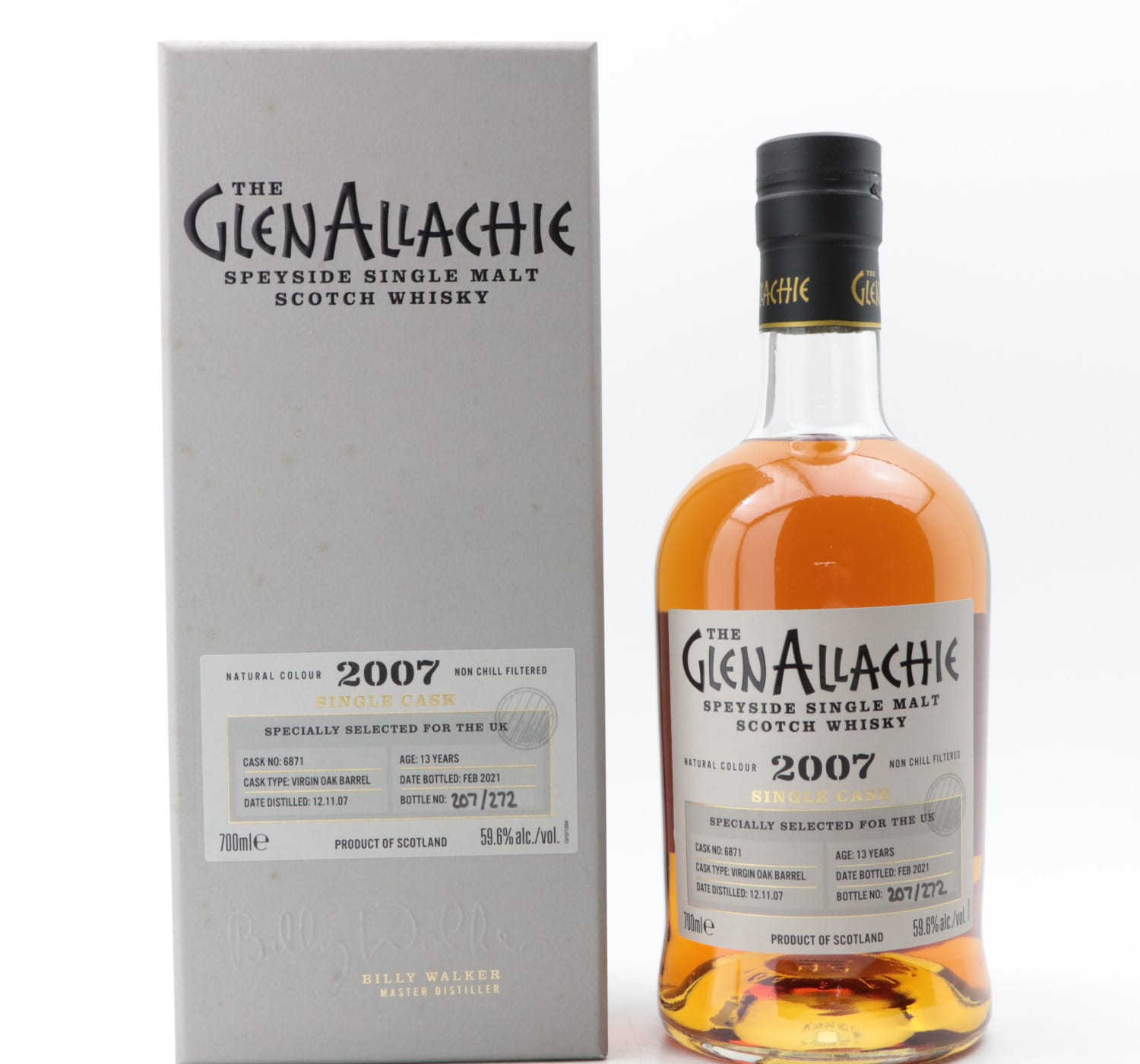GlenAllachie 2007 13 Year Old Single Cask #6871 For The UK Whisky 