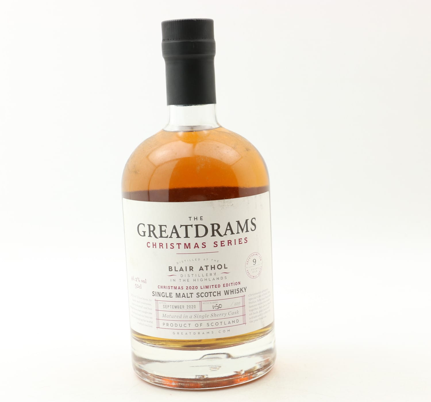 Blair Athol 9 Year Old GreatDrams Christmas Series 2020 50cl Whisky 