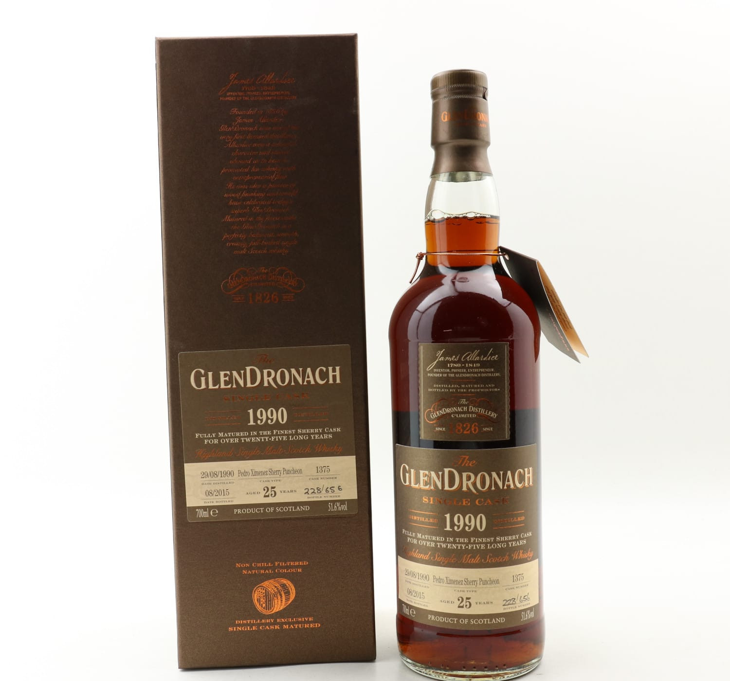 GlenDronach 1990 25 Year Old Single Cask #1375 Whisky 
