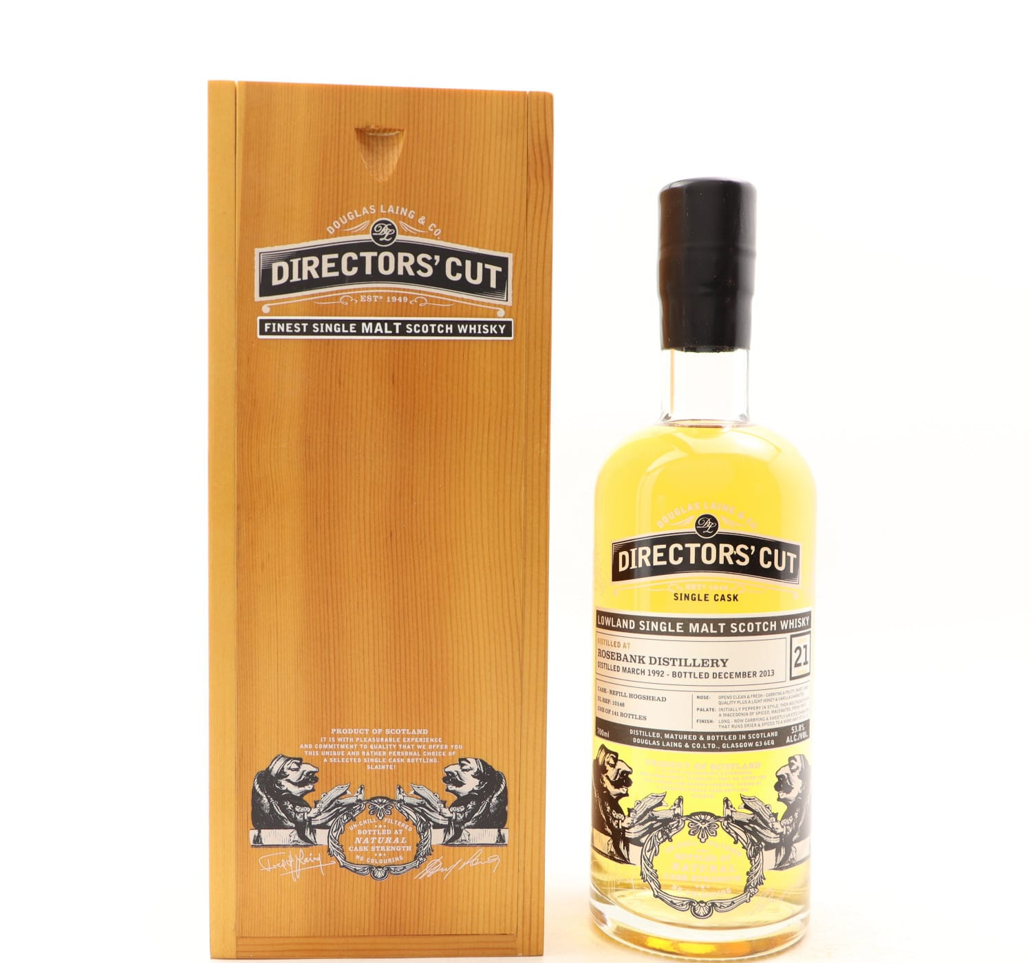 Rosebank 1992 21 Year Old Directors’ Cut Whisky 