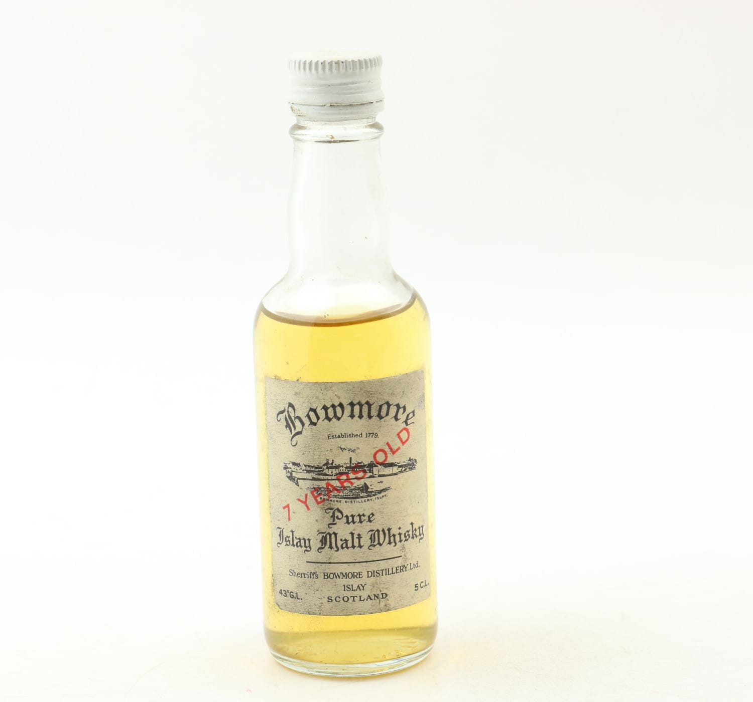Bowmore Sherriff’s 7 Year Old Mini 5cl Whisky 