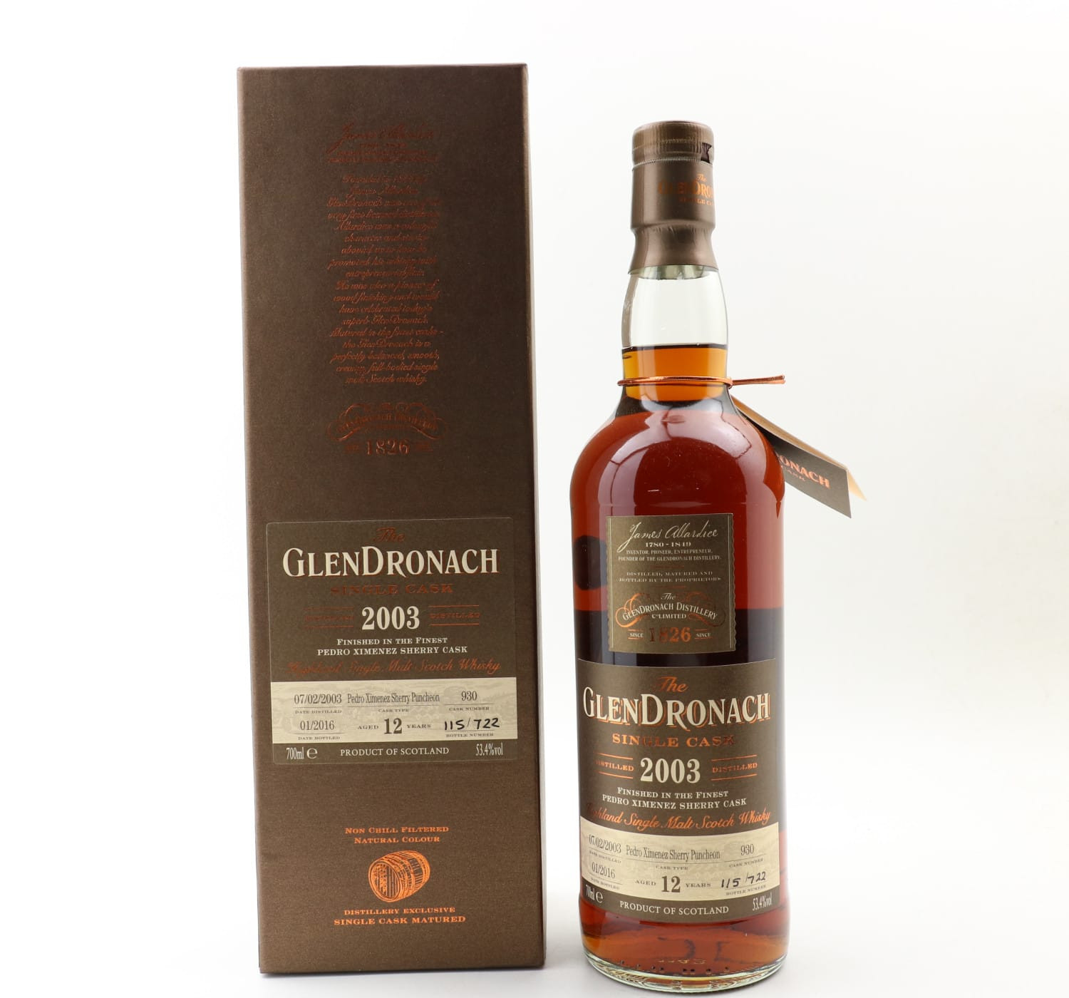 GlenDronach 2003 12 Year Old Single Cask #930 Whisky