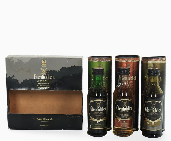 Glenfiddich Mini Colection – 12, 15, 18 Year Old (3 x 5cl) Whisky