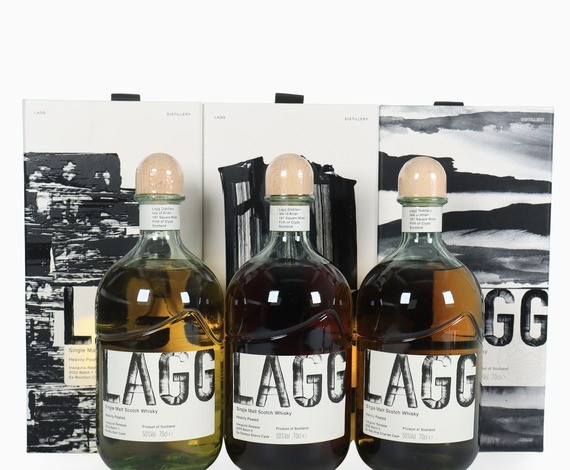 Lagg – Inaugural Batch #1, Batch #2 & Batch #3 (3 x 70cl) Whisky