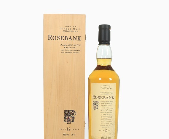 Rosebank – 12 Year Old (Flora & Fauna) Wooden Box Whisky