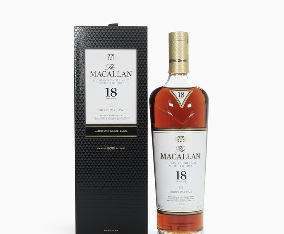 Macallan – 18 Year Old (2021) Sherry Oak Whisky 