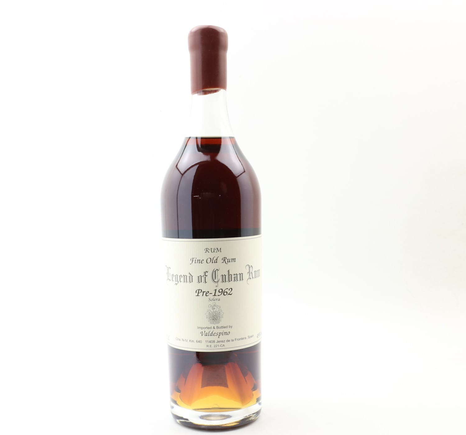 Valdespino Pre-1962 Solera Legend Of Cuban Rum Whisky