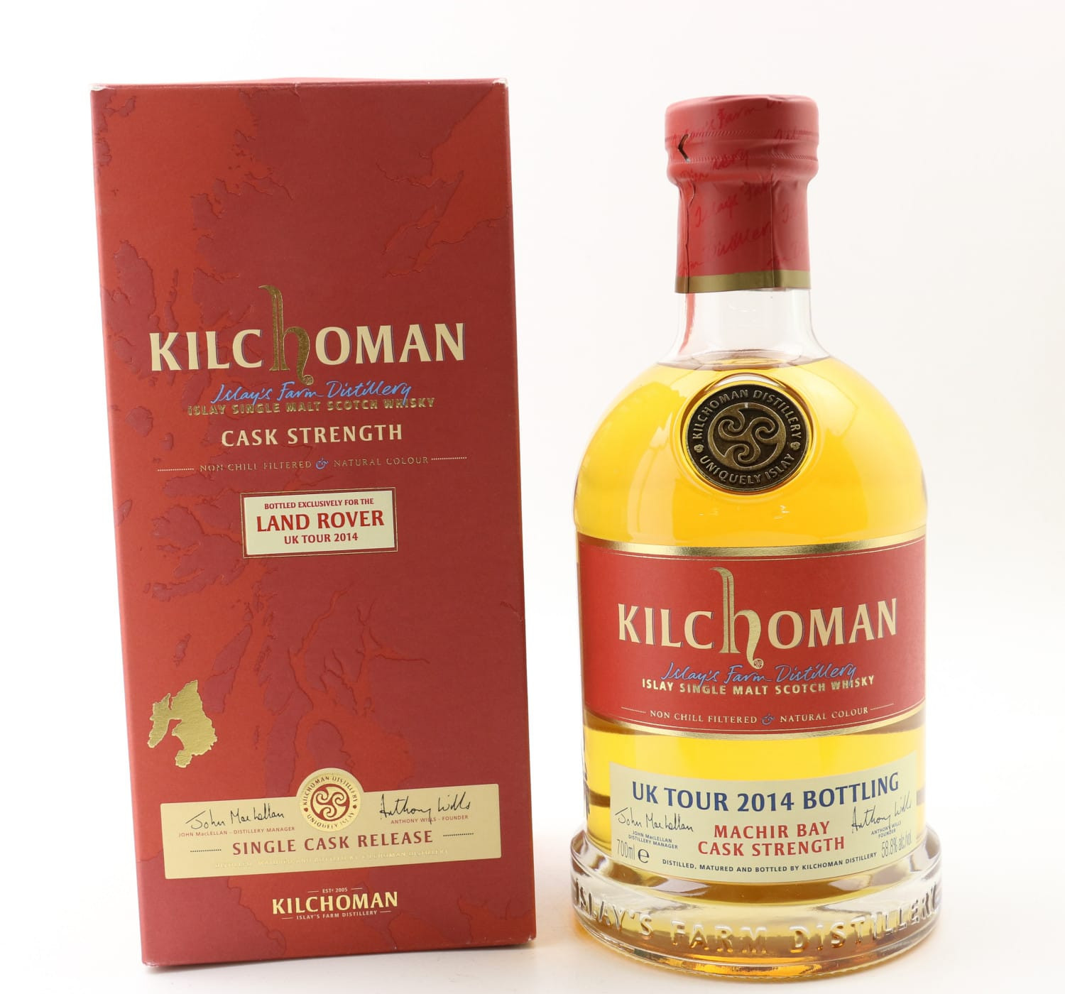 Kilchoman Bottled Exclusively For The Land Rover UK Tour 2014 Whisky