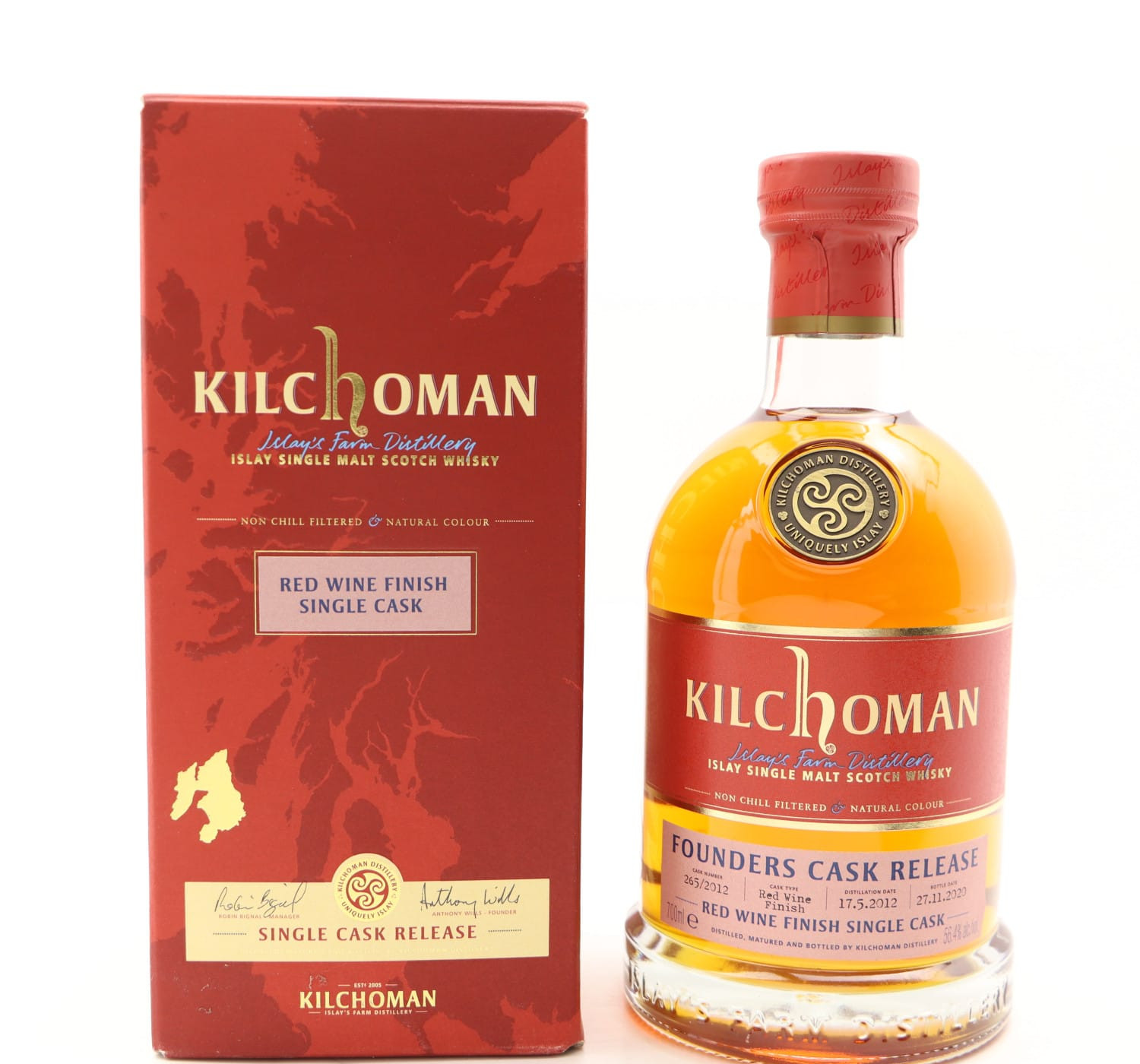 Kilchoman 2012 Single Cask #265 Founders Cask Release Whisky 