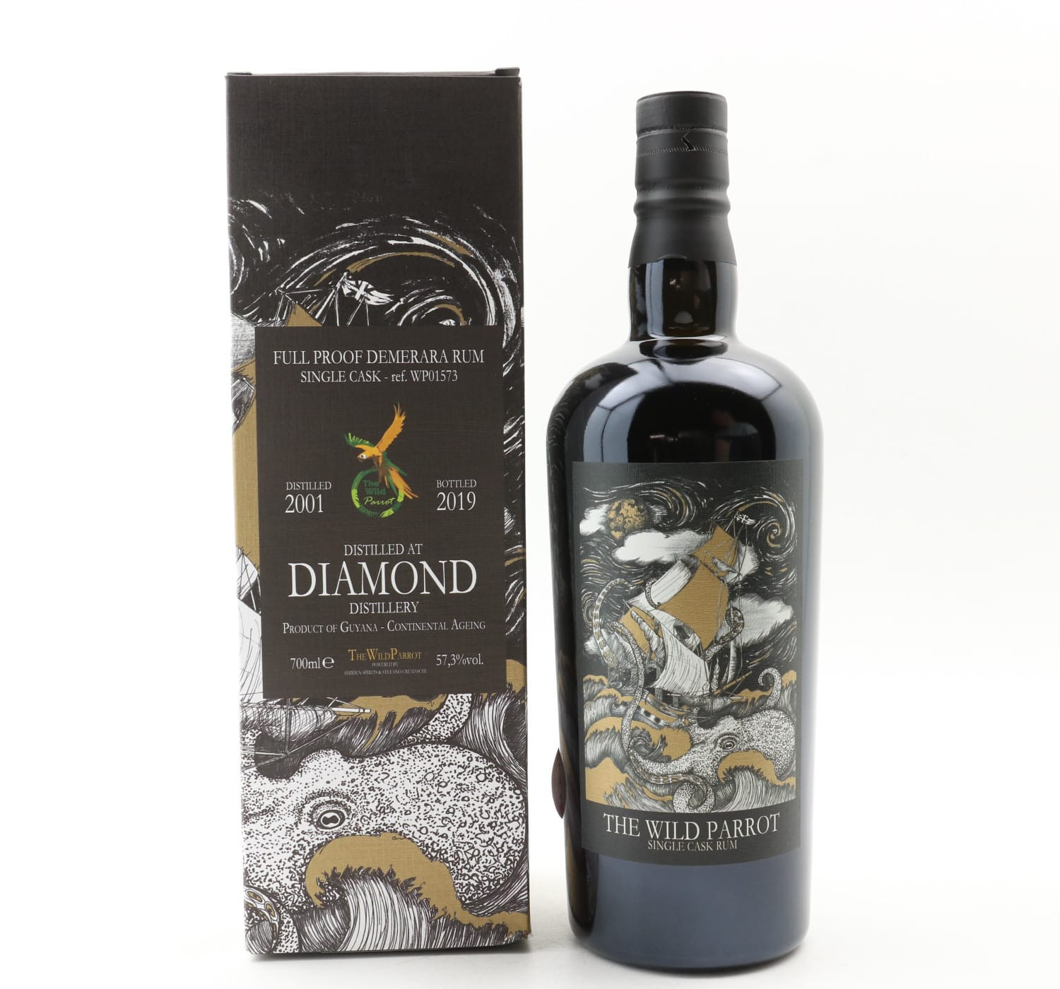 Diamond 2001 The Wild Parrot Single Cask #WP01573 Whisky