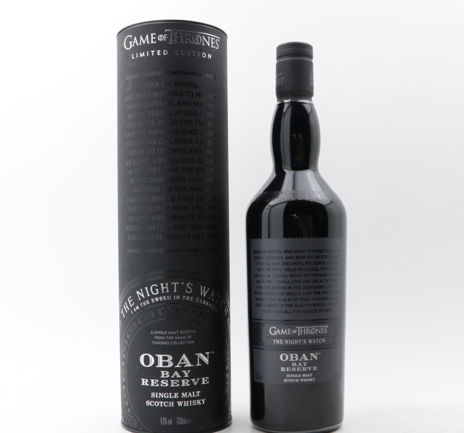 Oban Bay Reserve Game Of Thrones ‘The Night’s Watch’ Whisky
