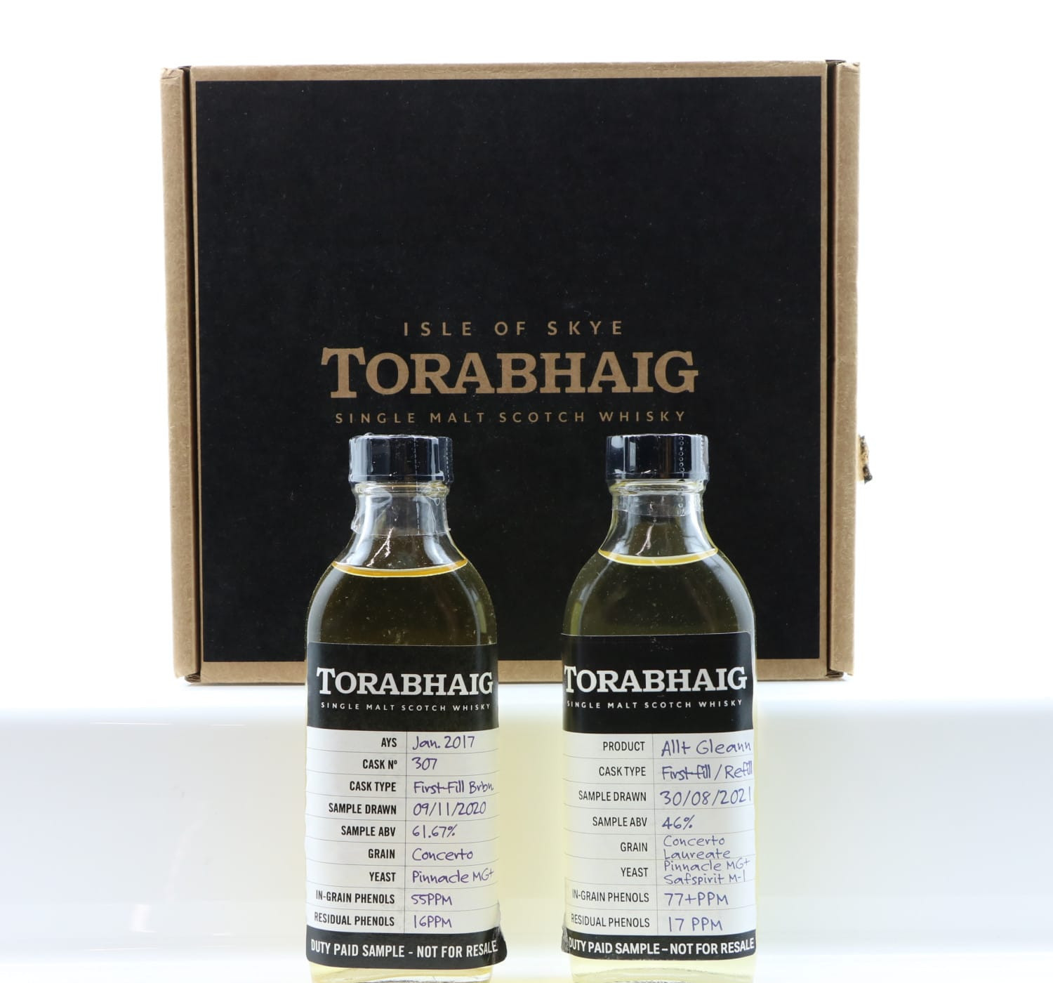 Torabhaig Duty Paid Sample Set Mini 2 x 10cl Whisky 
