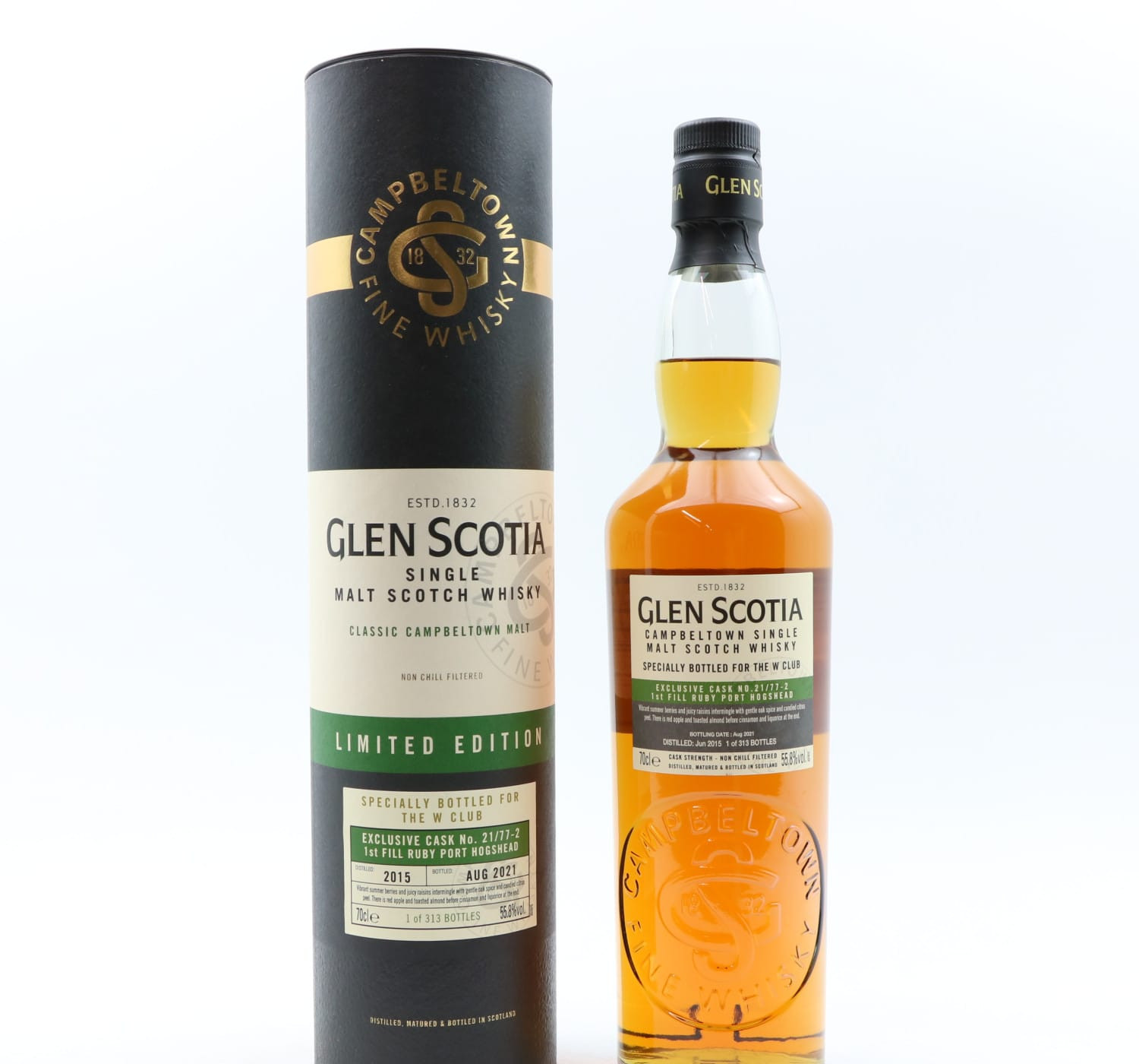 Glen Scotia 2015 Exclusive Cask #21/77-2 For The W Club Whisky 