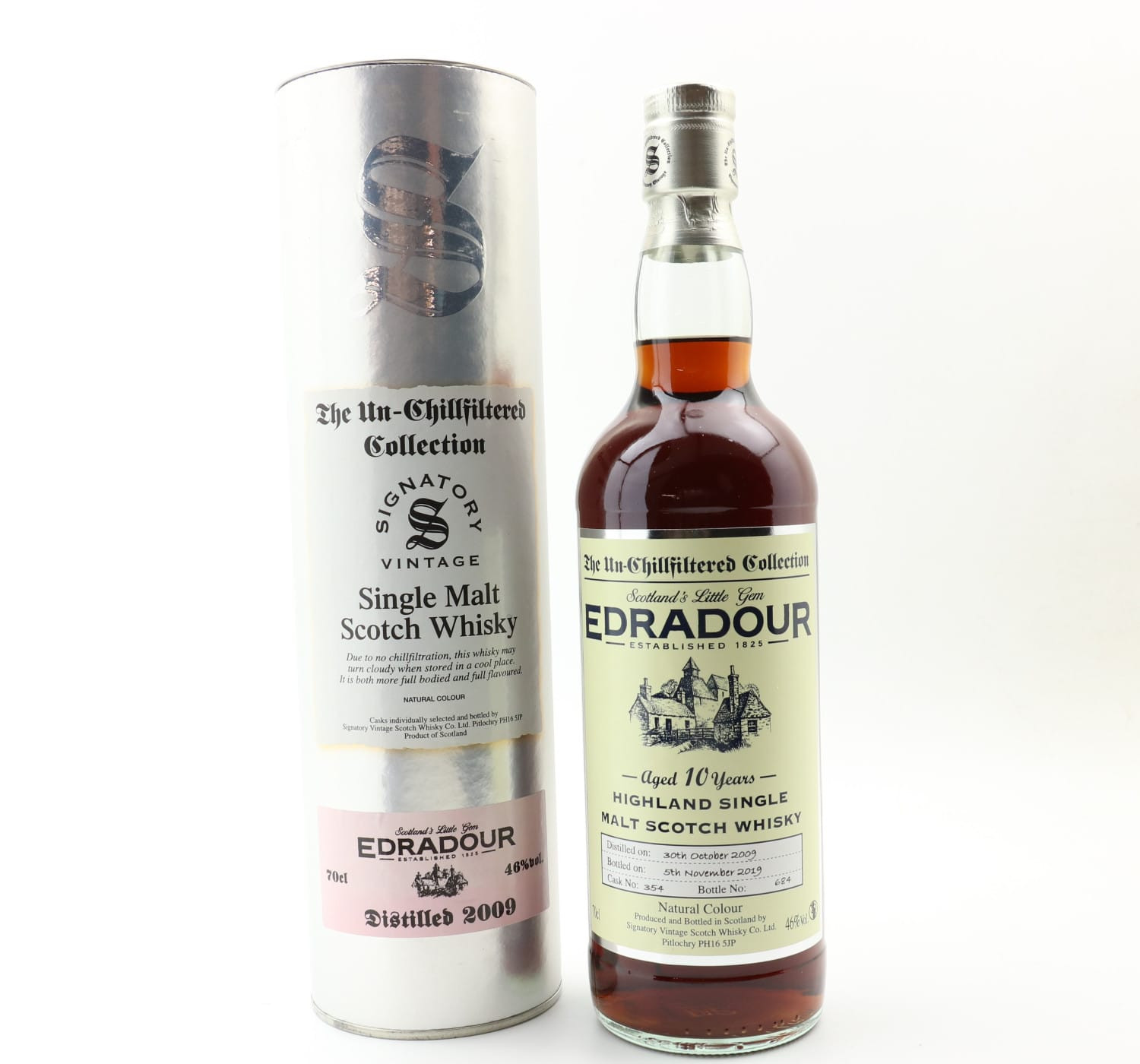Edradour 2009 10 Year Old Signatory Whisky