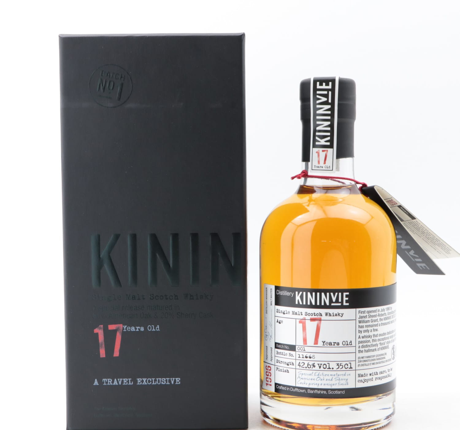 Kininvie 17 Year Old Batch #1 35cl Whisky 