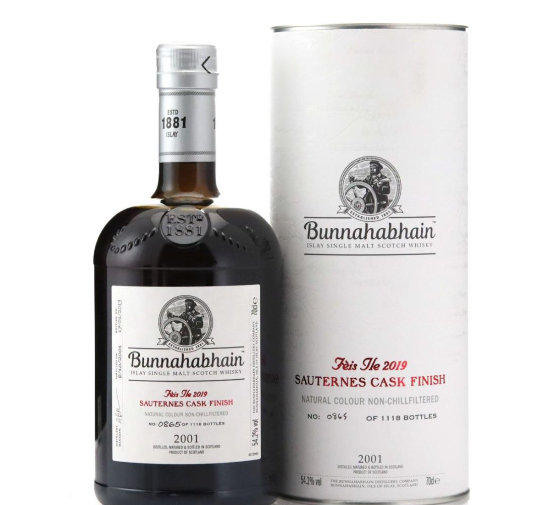 Bunnahabhain 2001 Sauternes Cask Finish Whisky 