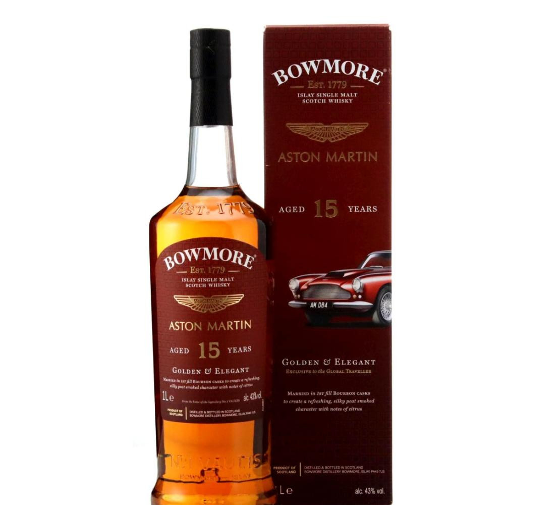 Bowmore 15 Year Old Golden & Elegant – Aston Martin Edition 8 Litre Whisky 