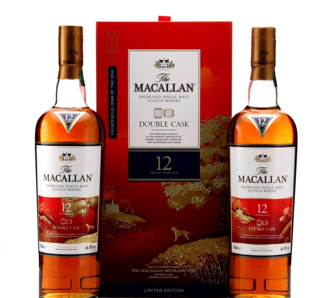 Macallan 12 Year Old Double Cask – Year of the Dog Twin Pack Whisky 