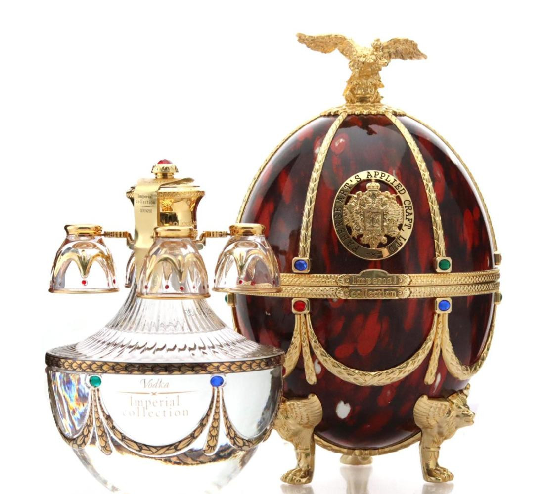 Faberge Art’s Applied Craft Imperial Collection Super Premium Vodka Whisky 