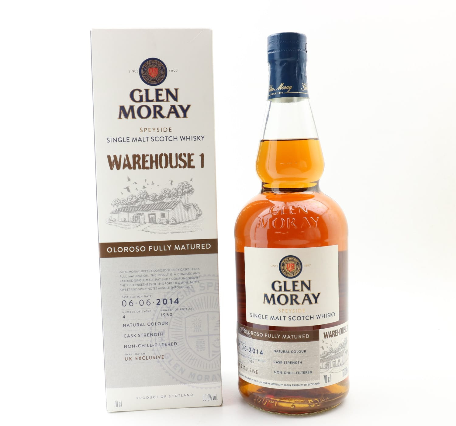 Glen Moray 2014 Warehouse 1 Oloroso Cask Matured Whisky 