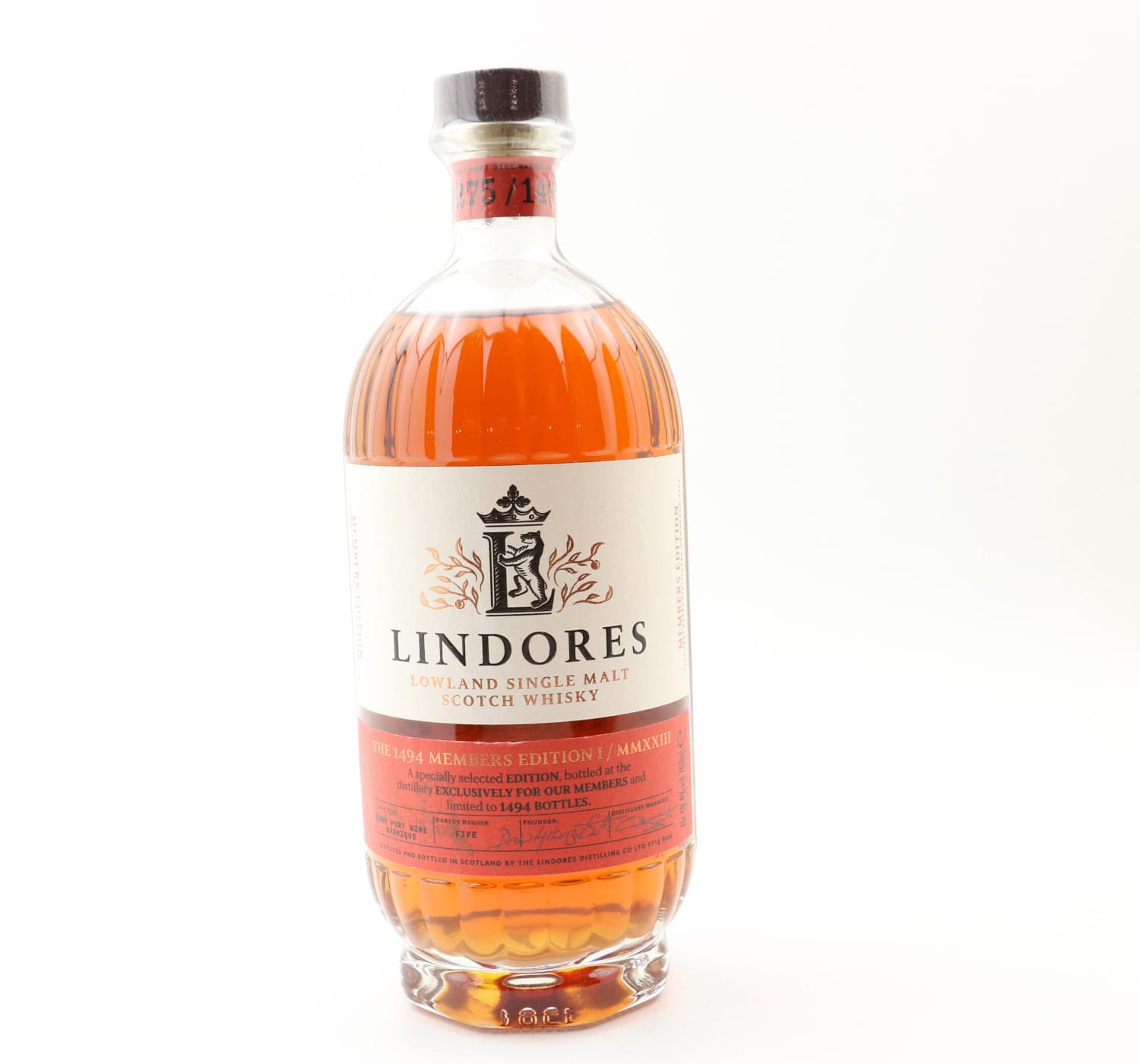 Lindores Abbey 1494 Members Edition Port Wine Barrique Cask Whisky