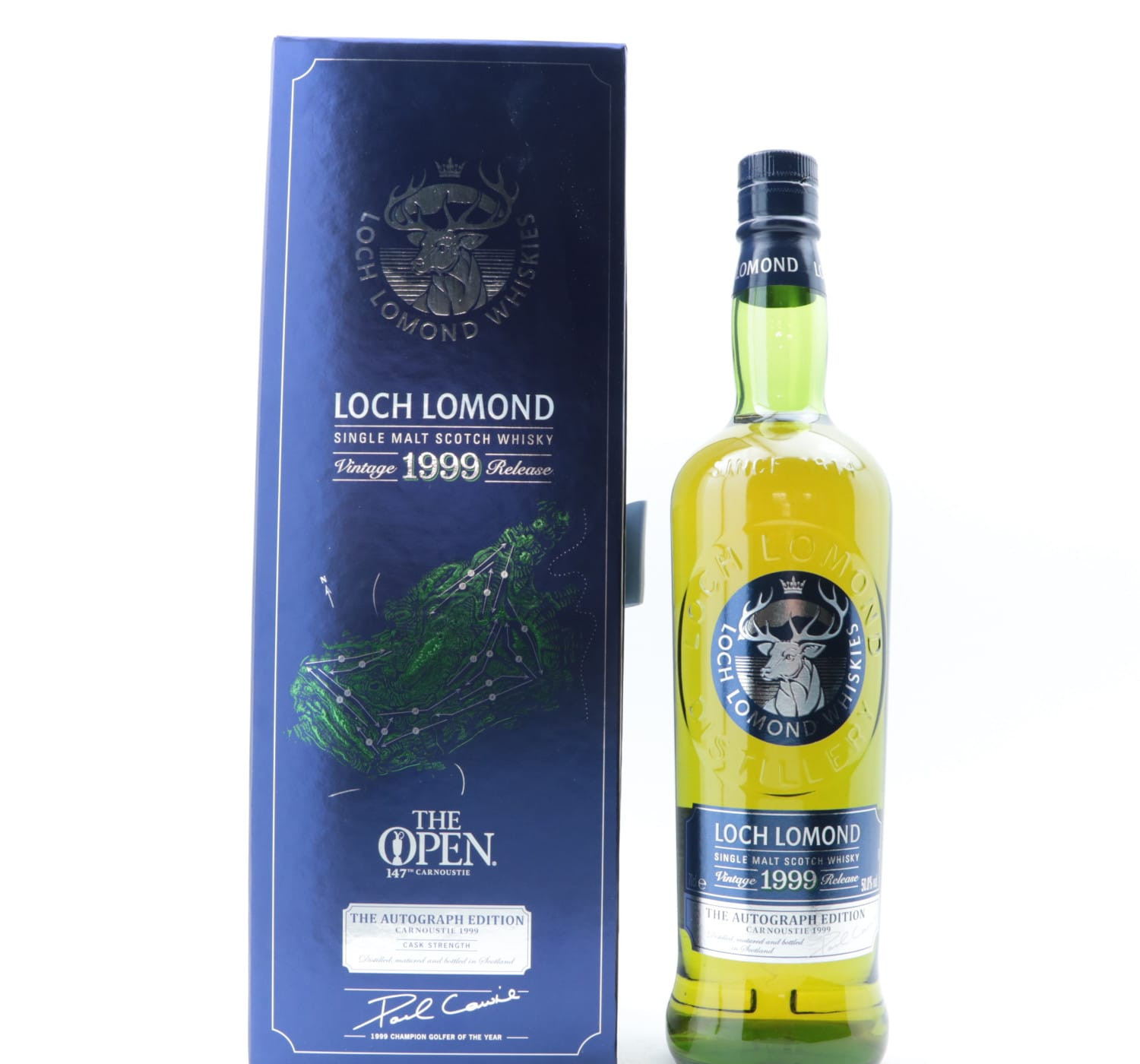 Loch Lomond 1999 Paul Lawrie Autograph Edition The Open 147th Carnoustie Whisky