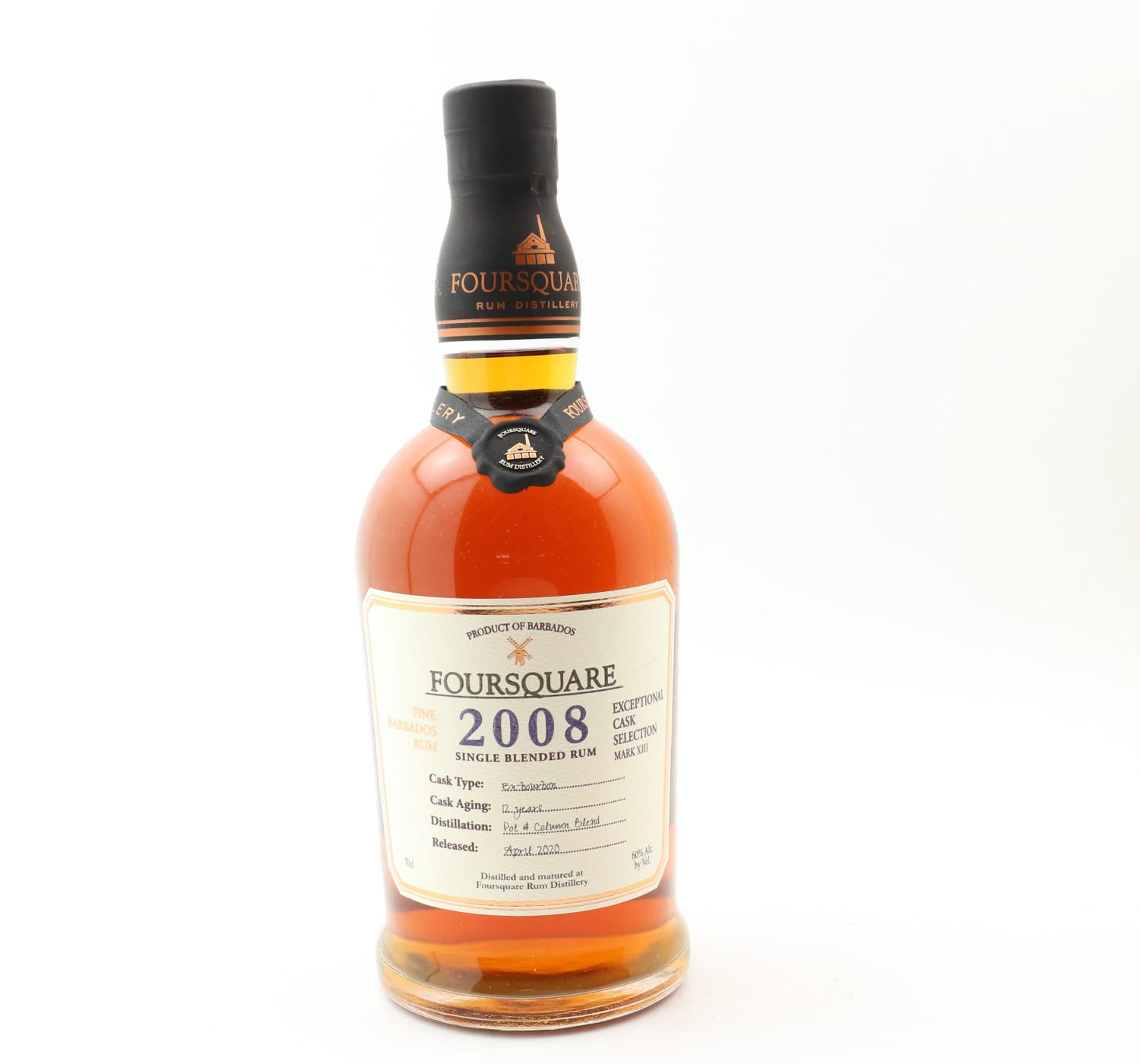 Foursquare 2008 12 Year Old Single Blended Rum Exceptional Cask Selection Mark XIII Whisky