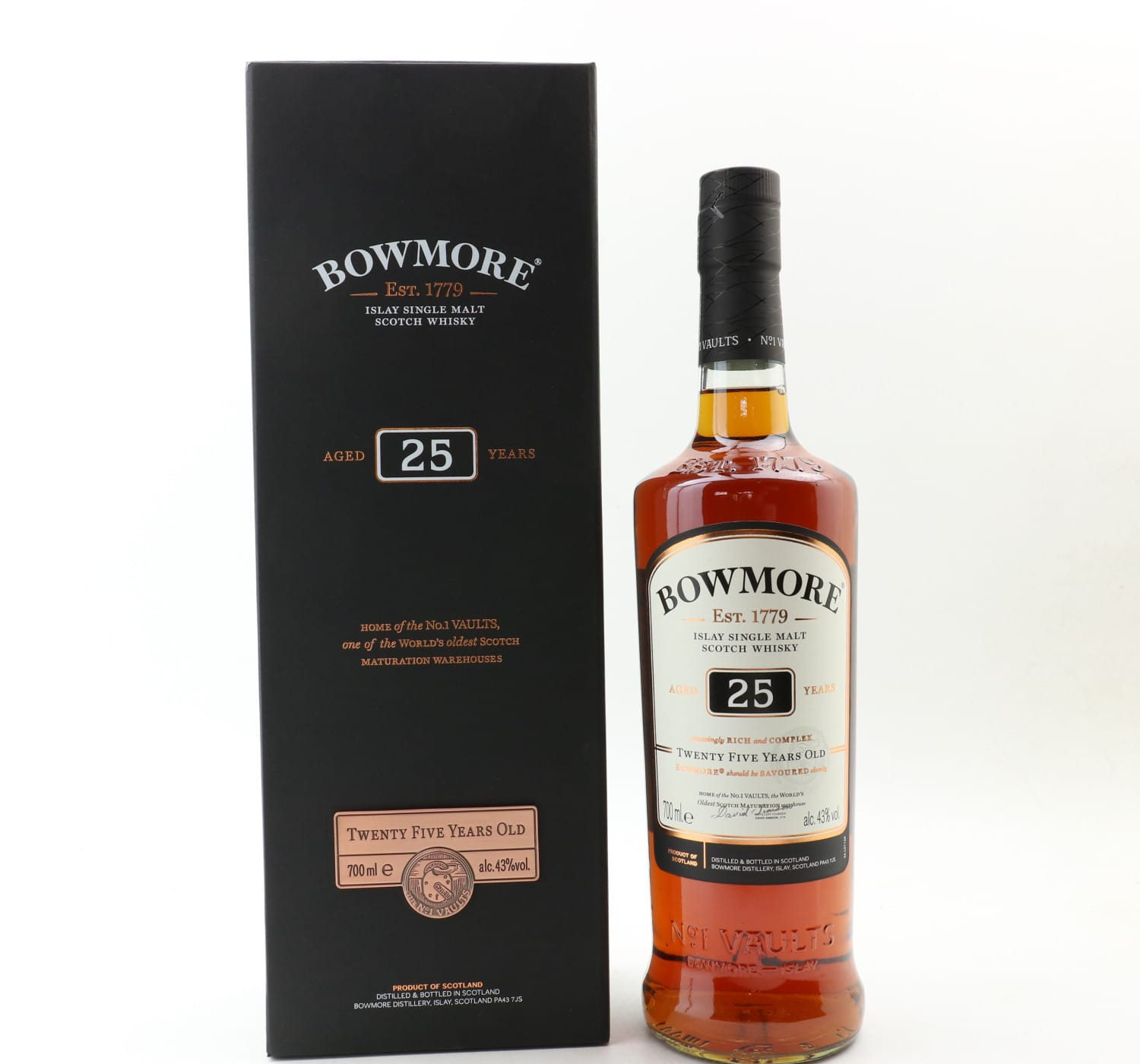 Bowmore 25 Year Old Whisky