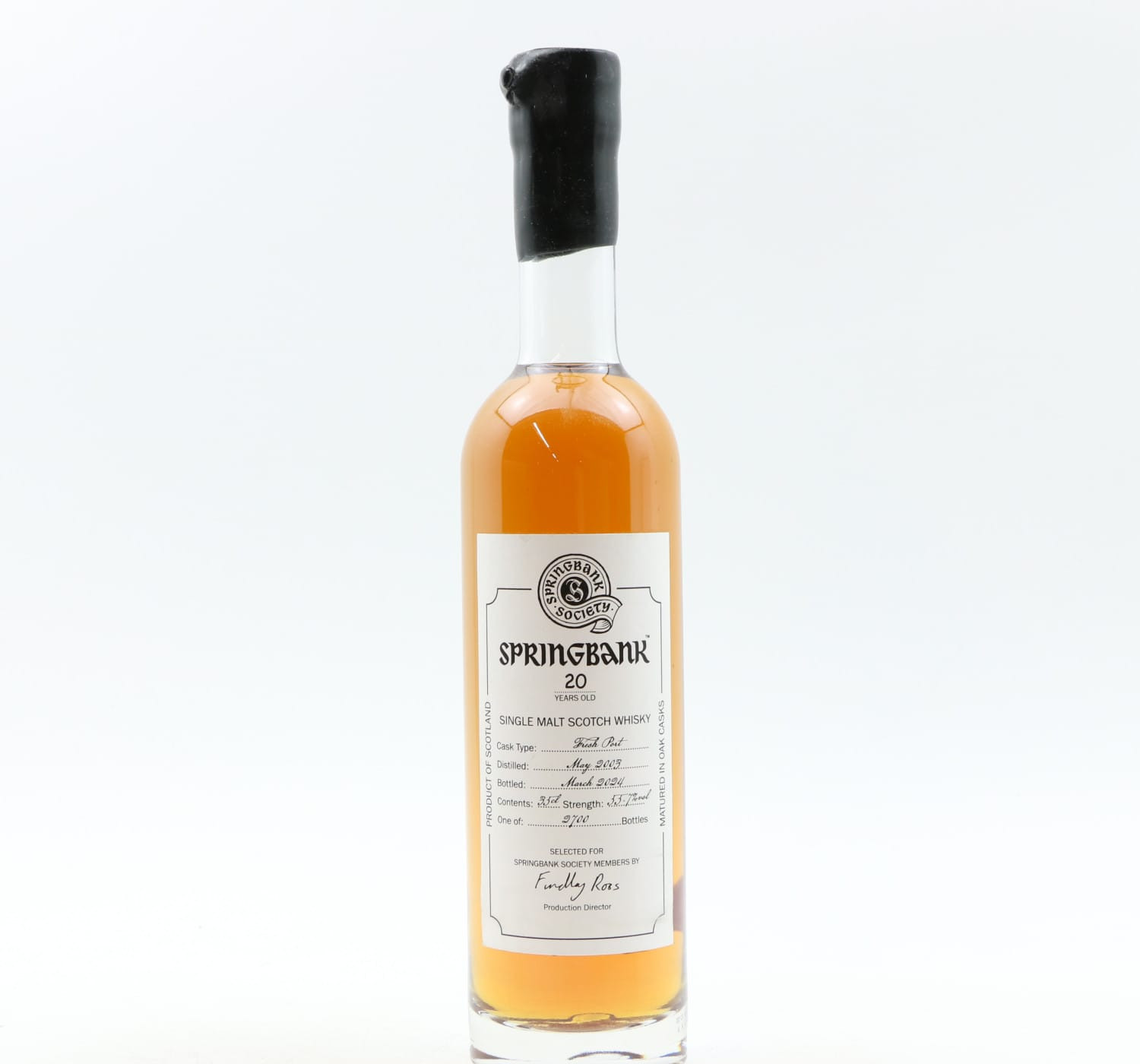 Springbank 2003 20 Year Old Society Bottling 35cl Whisky 