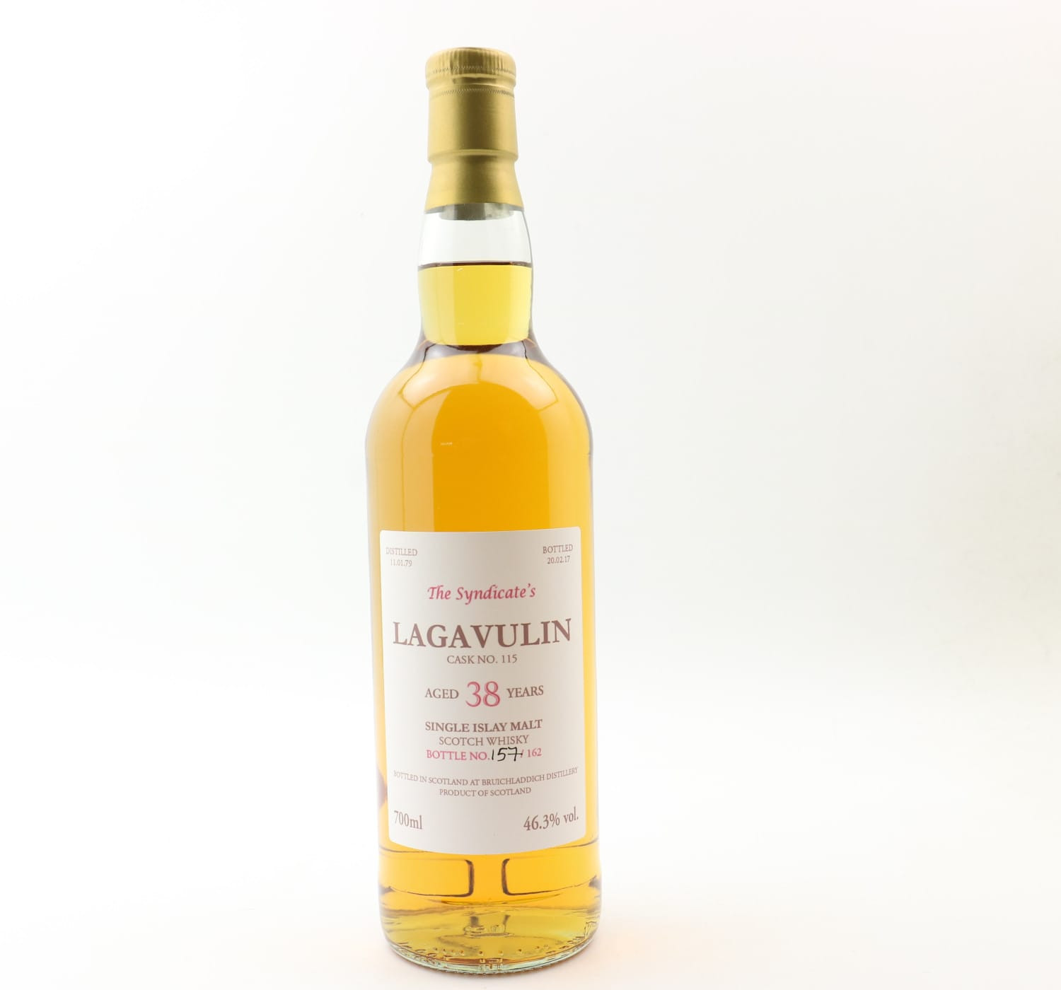 Lagavulin 1979 38 Year Old Single Cask #115 The Syndicate’s Bottling Whisky