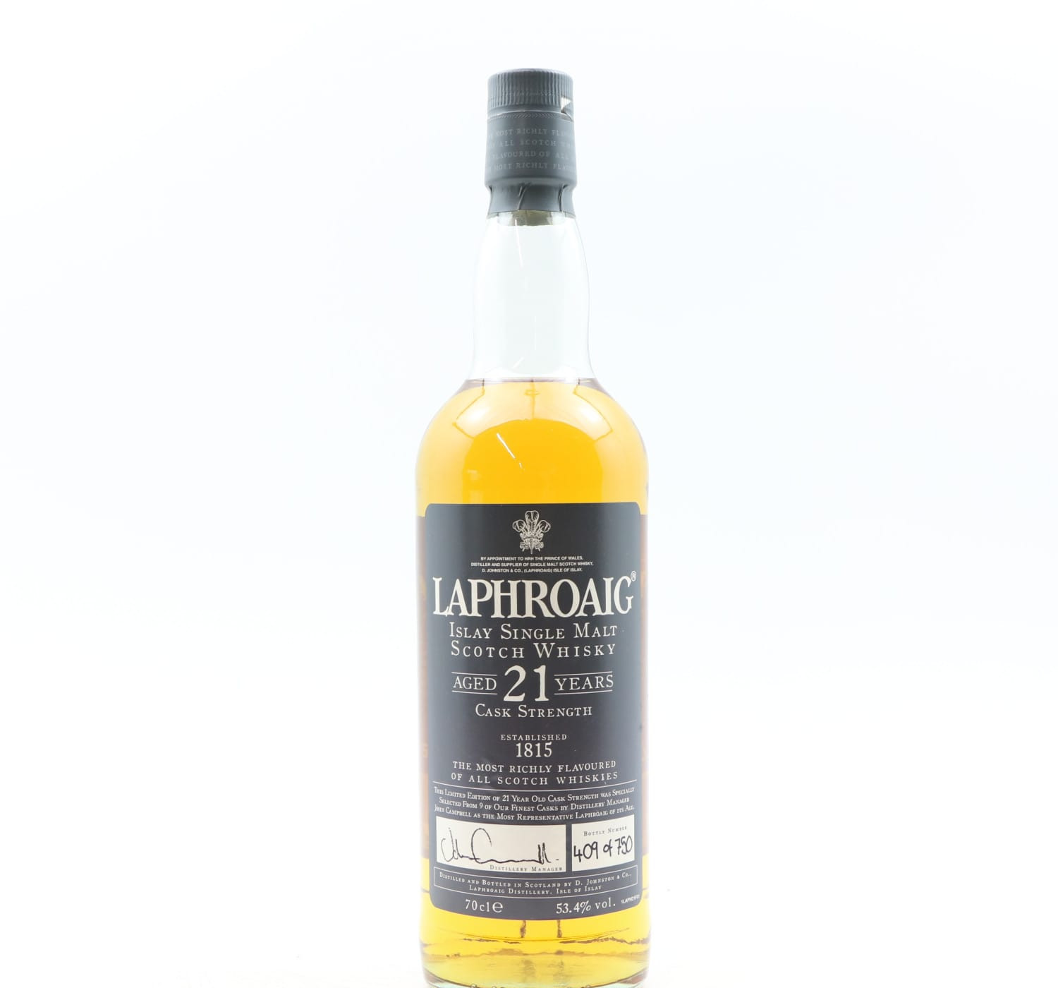 Laphroaig 21 Year Old Cask Strength Whisky