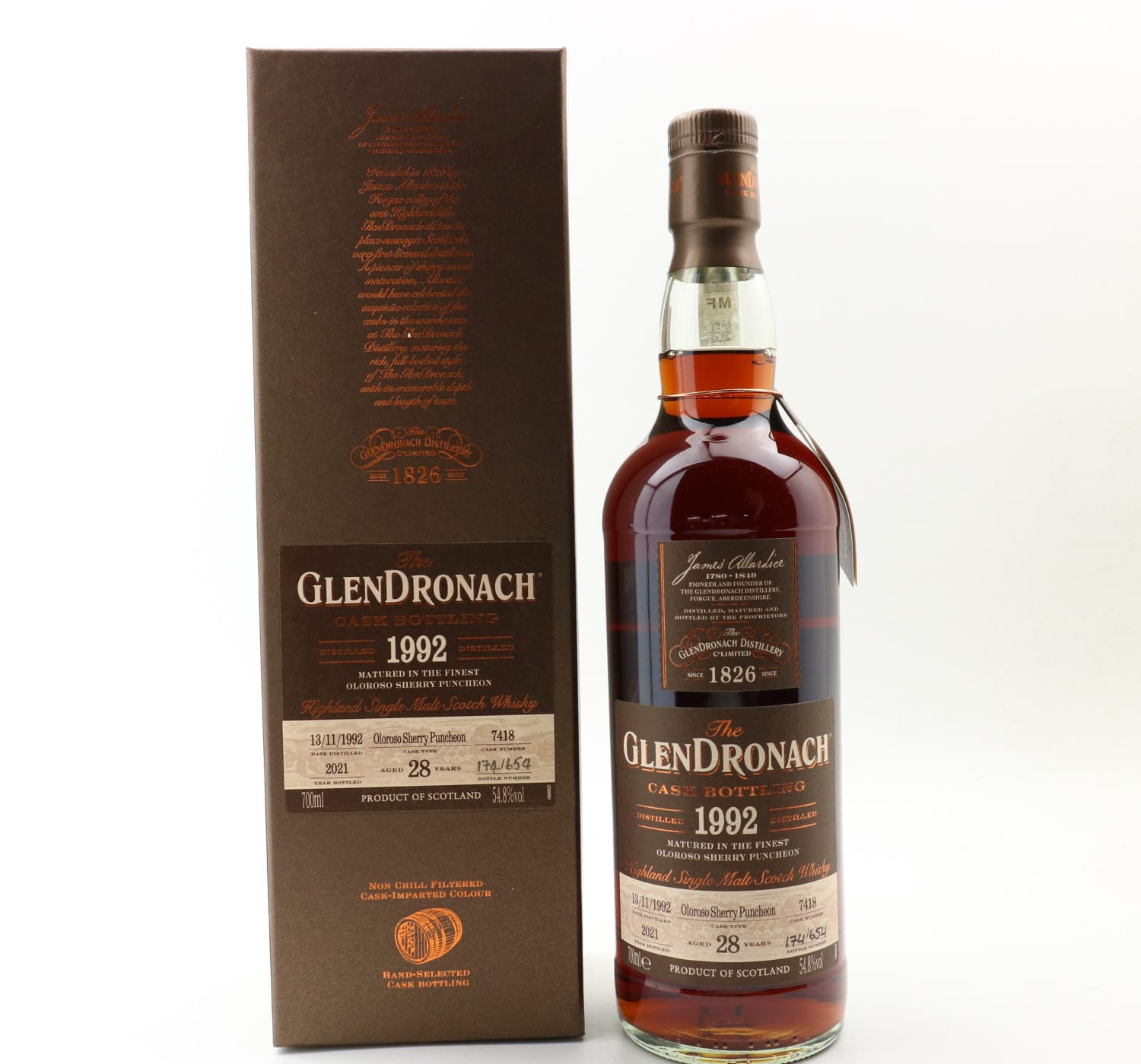 Glendronach 1992 28 Year Old Single Cask #7418 Whisky