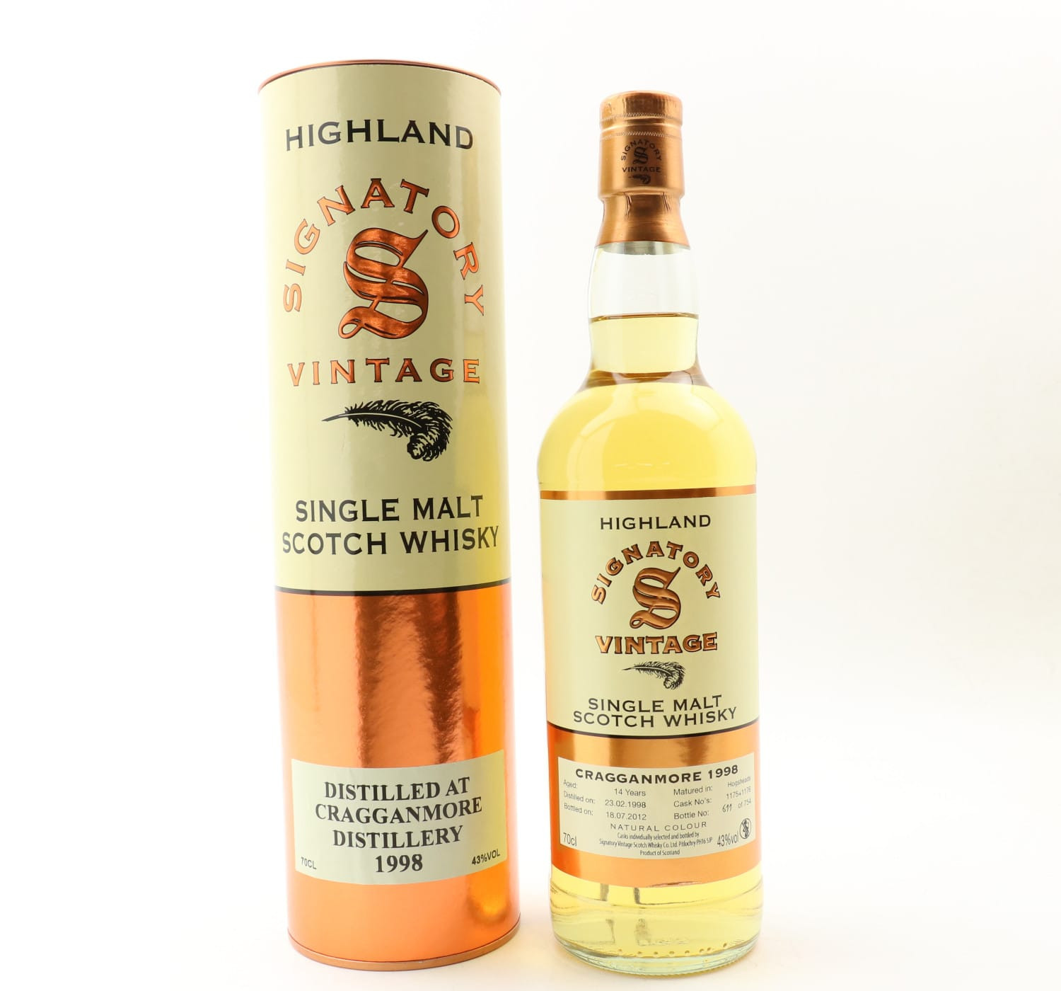 Cragganmore 1998 14 Year Old Signatory Whisky 