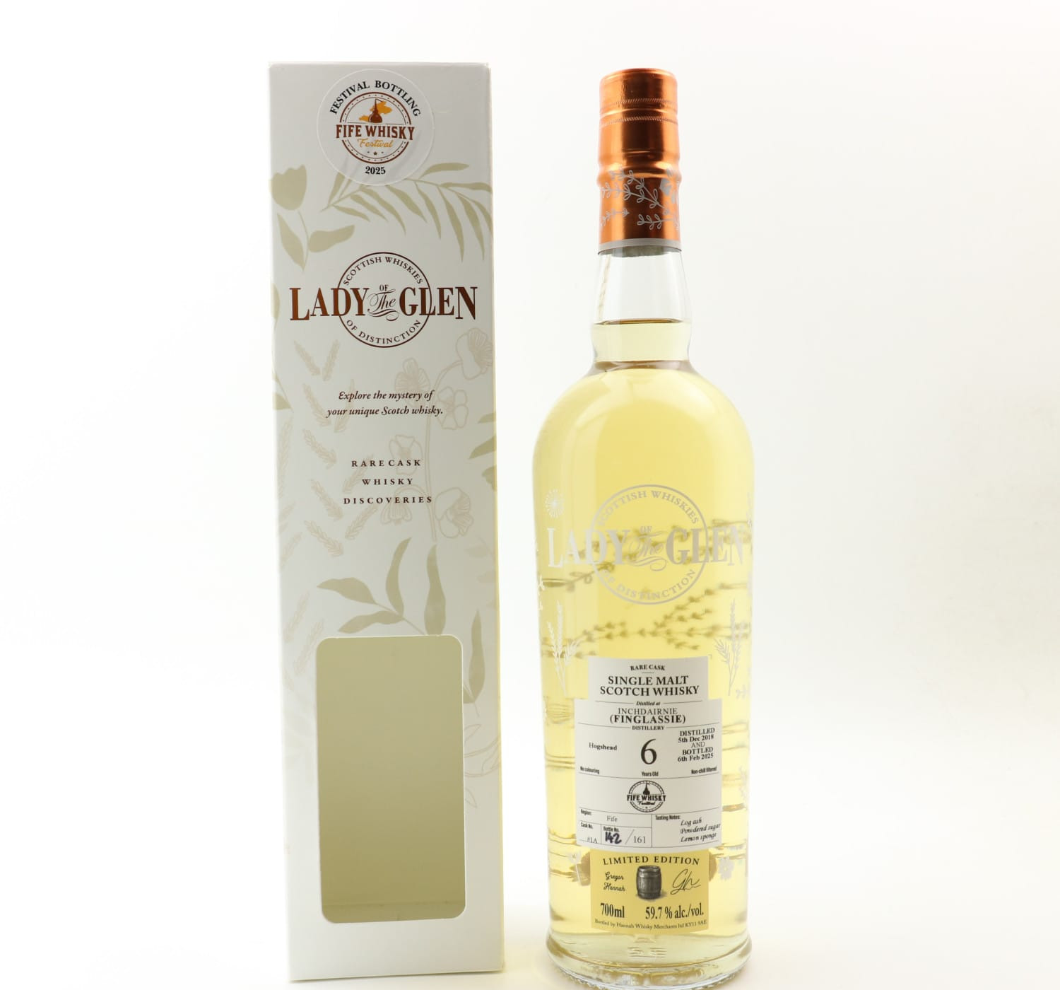 Inchdairnie (Finglassie) 2018 6 Year Old Lady Of The Glen Whisky 