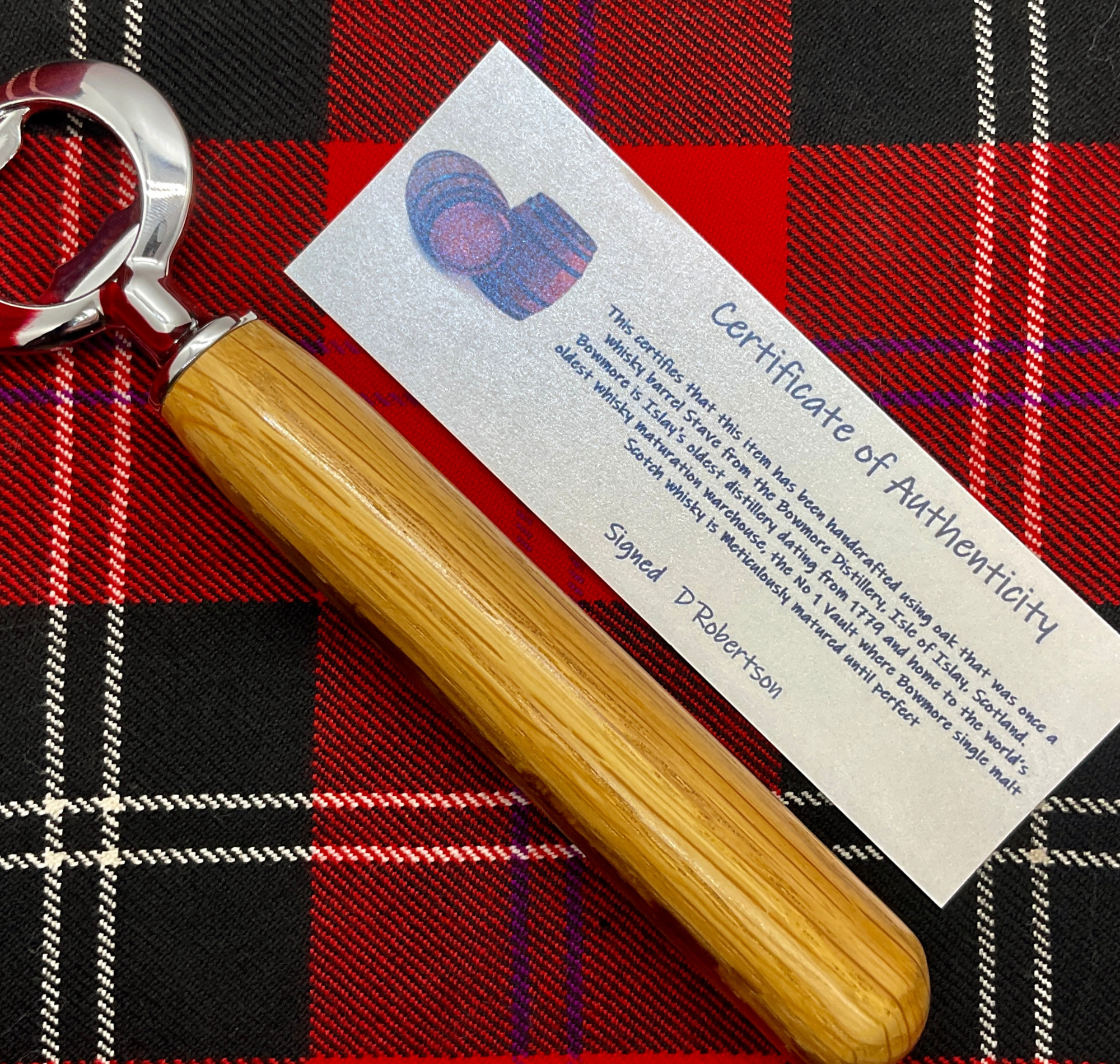 Whisky Oak Barrel Wooden Bottle Opener - Image 3