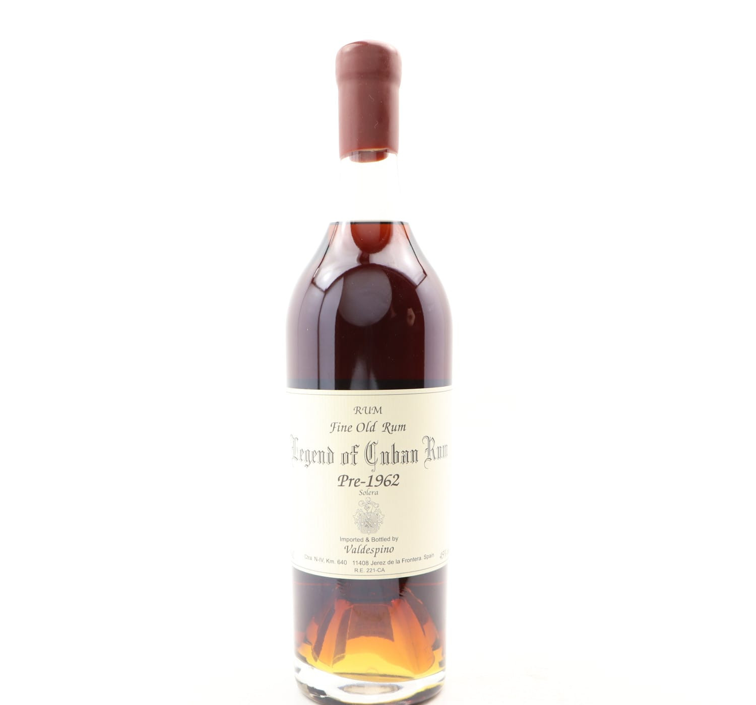 Valdespino Pre-1962 Solera Legend Of Cuban Rum Whisky 