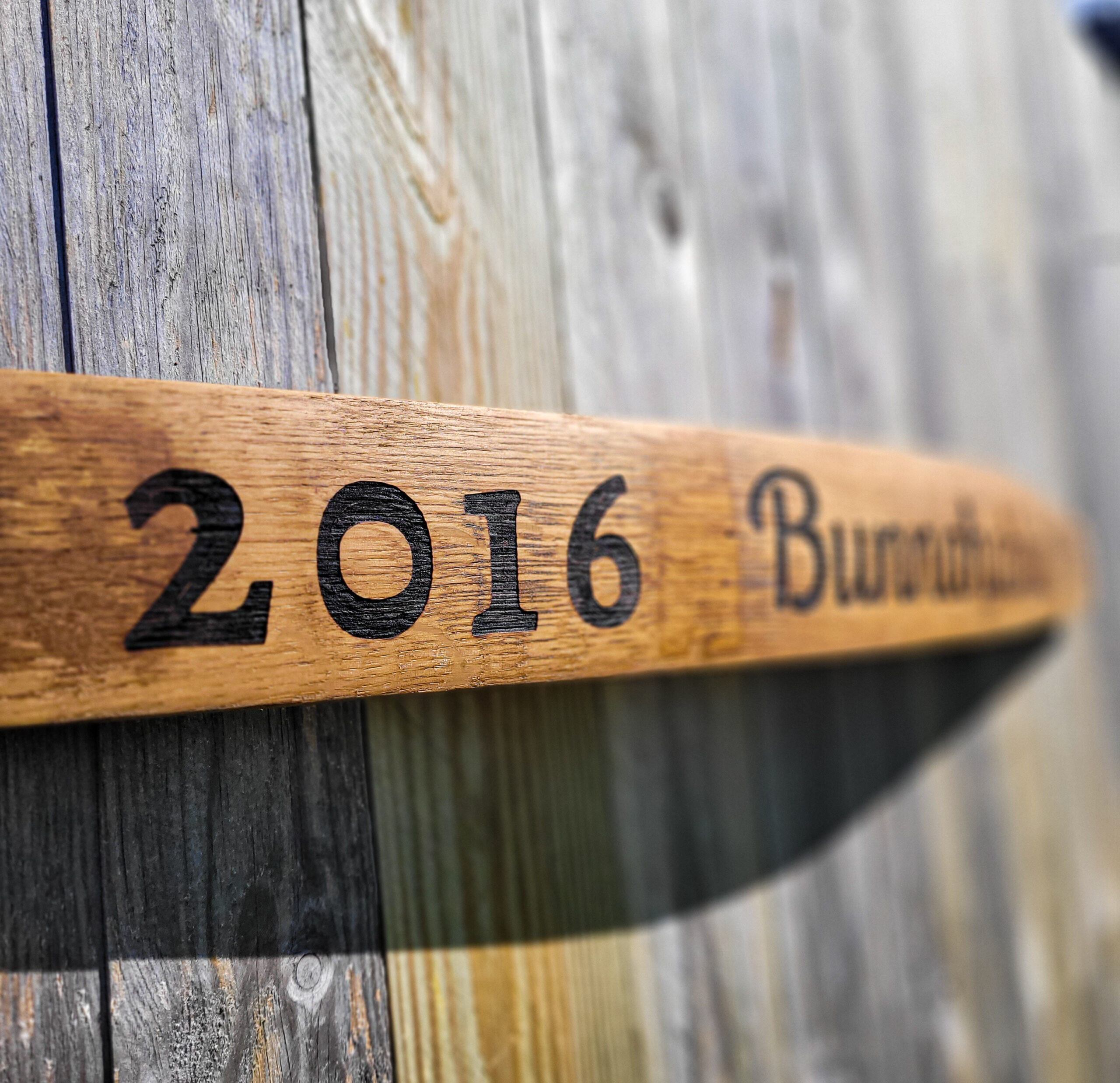 Bunnahabhain 2016 Reclaimed Oak Whisky Barrel Stave Wall Decor - Image 3