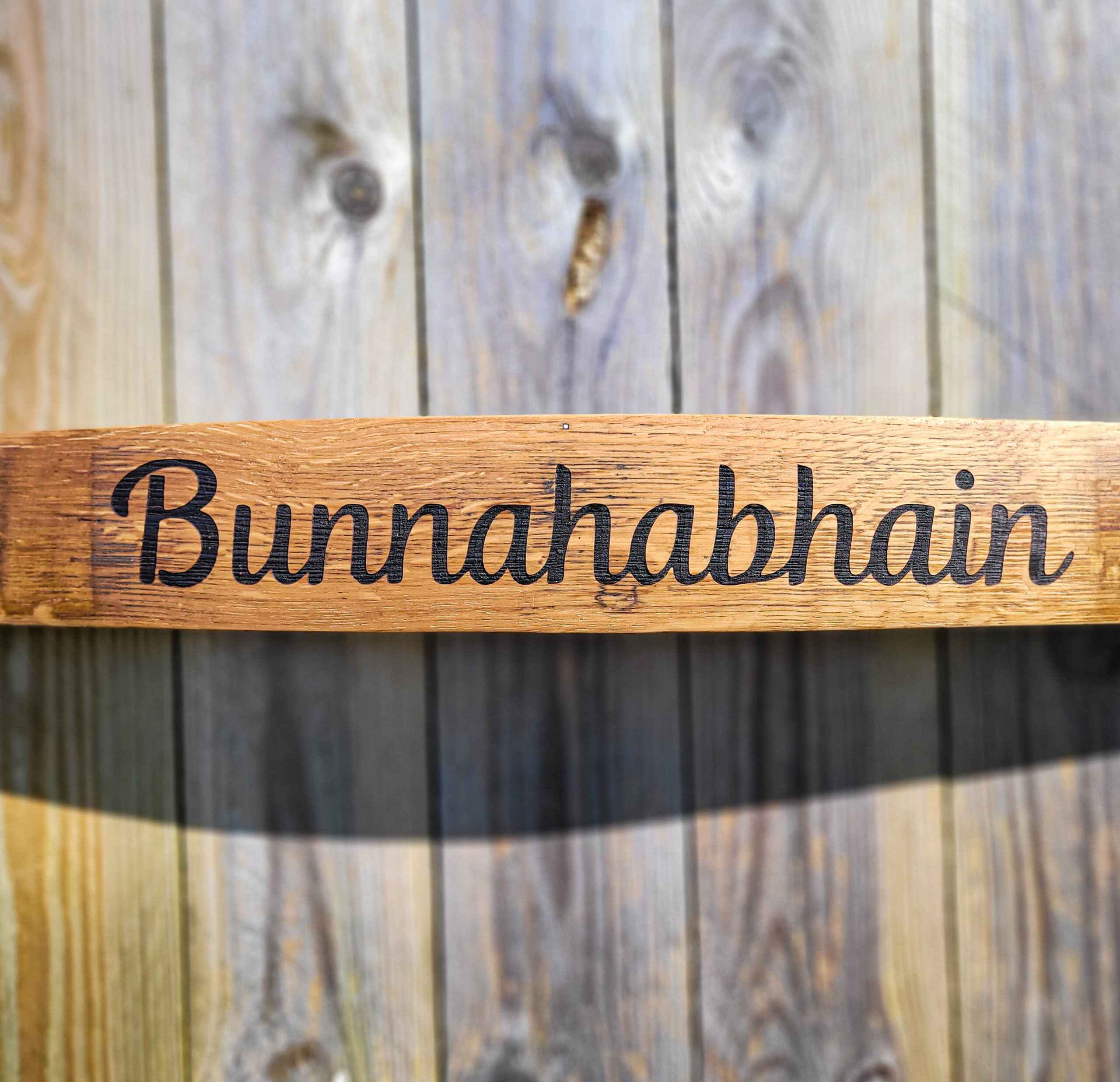 Bunnahabhain 2016 Reclaimed Oak Whisky Barrel Stave Wall Decor - Image 2