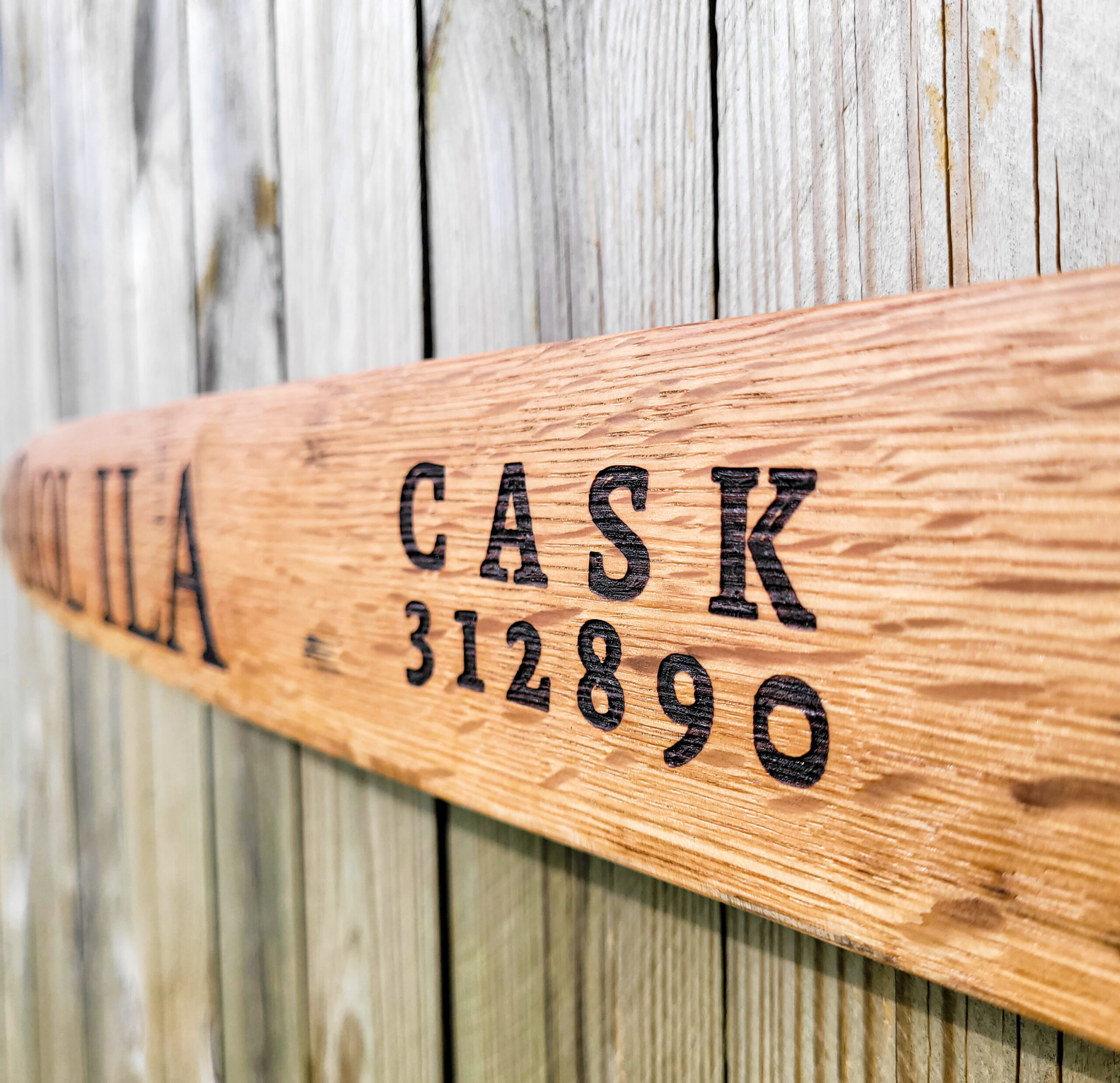 Caol Ila 2018 Reclaimed Oak Whisky Barrel Stave Wall Sign - Image 5