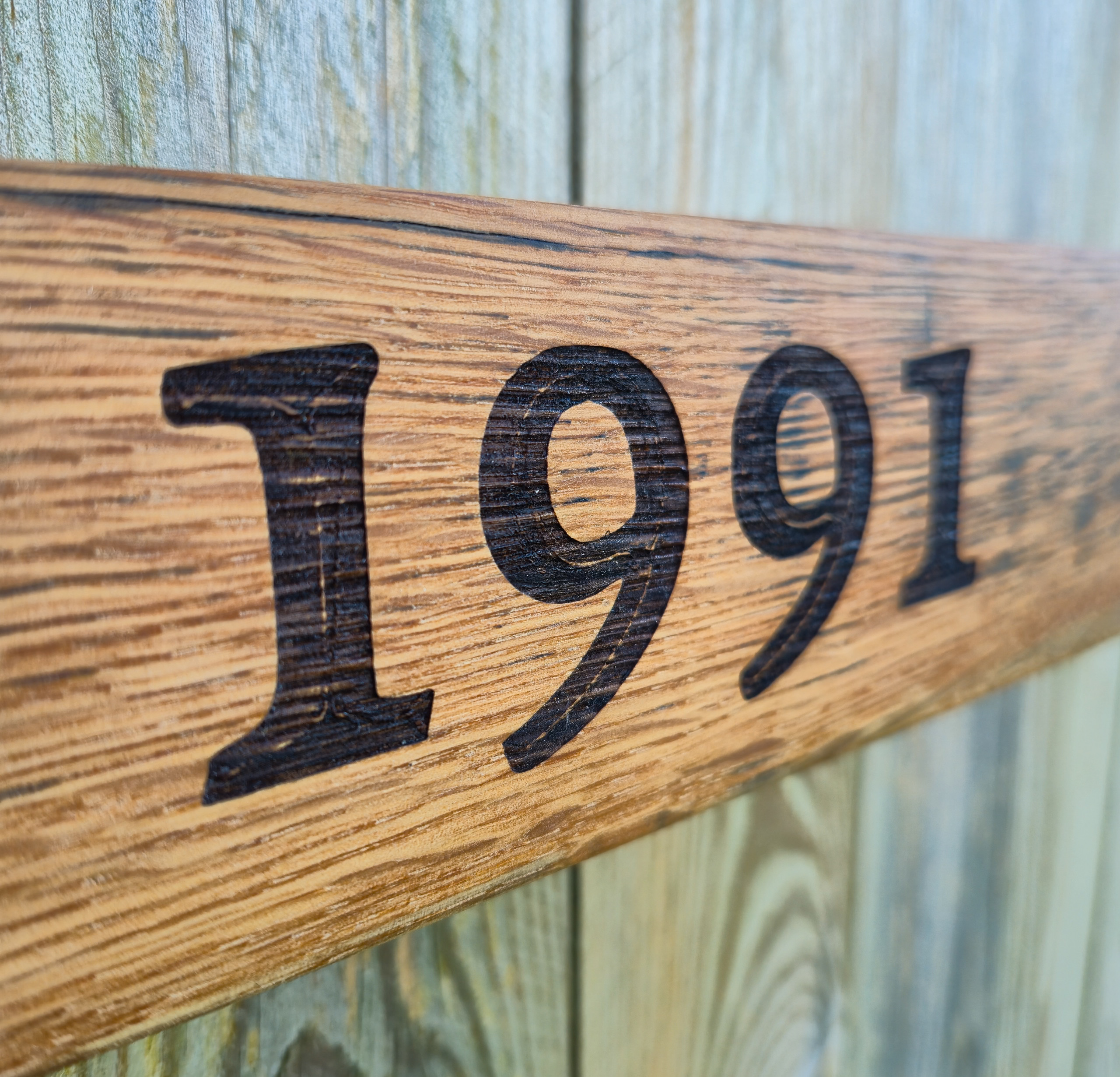 Springbank 1991 Reclaimed Oak Whisky Barrel Stave Wall Art - Image 4